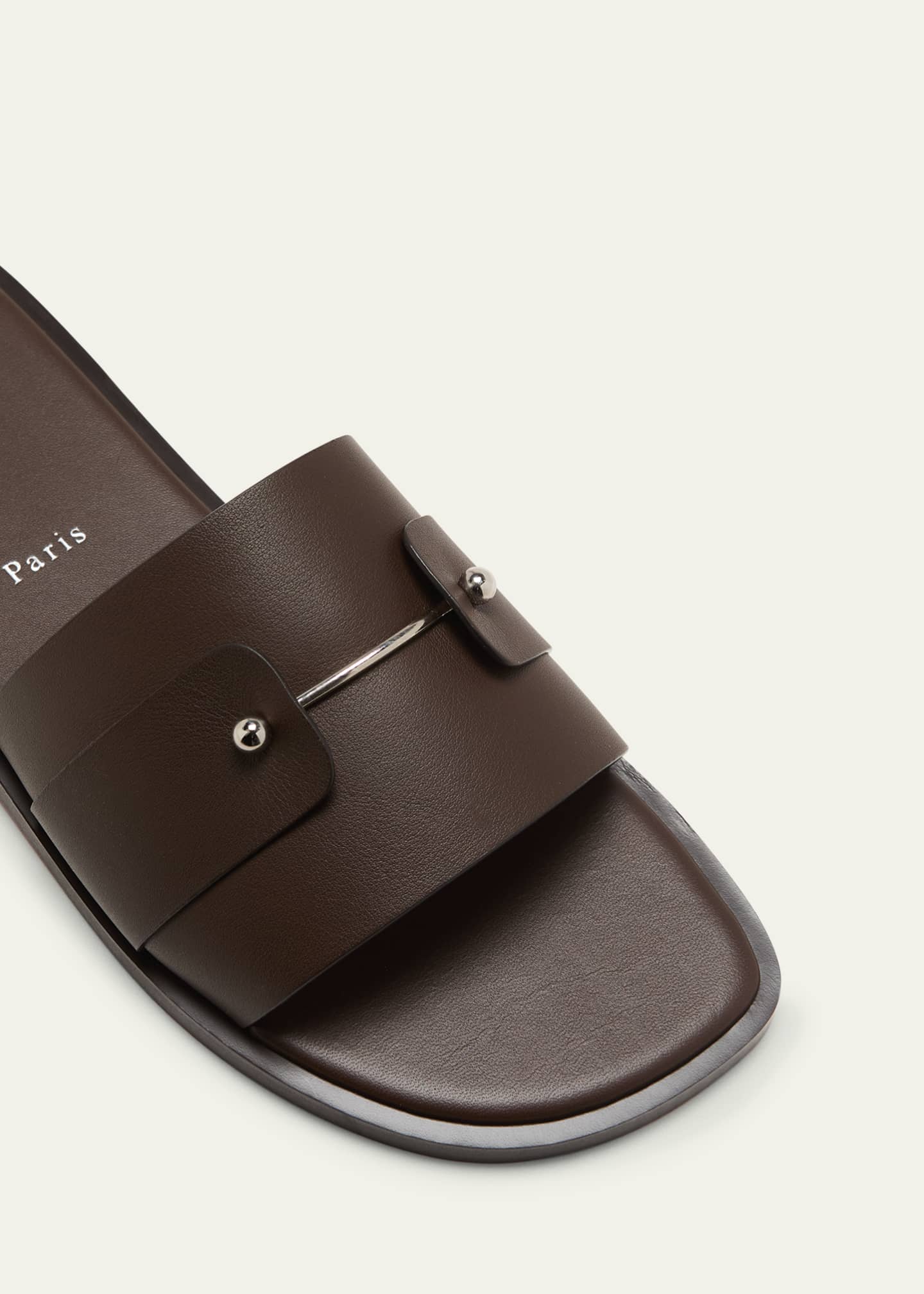Louboutin sliders mens hot sale