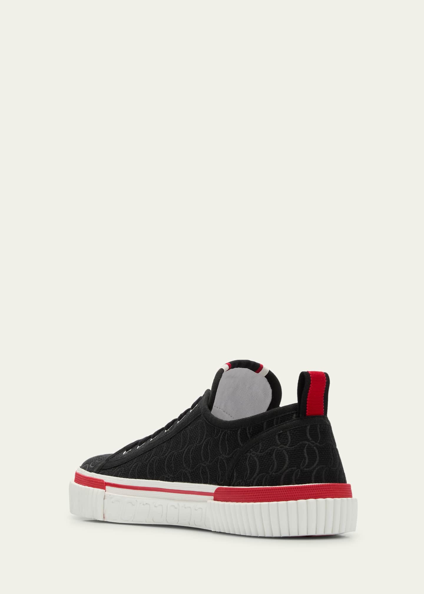 Christian Louboutin PEDRO JUNIOR キャンバス スニーカー Christian Louboutin Men's Pedro Junior CL Canvas Low-Top