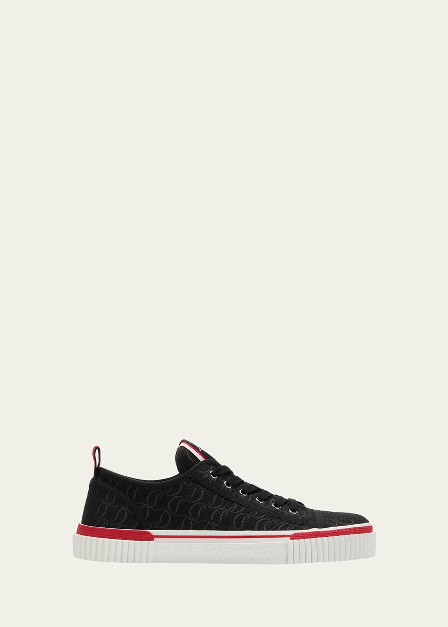 Christian Louboutin Men s Pedro Junior CL Canvas Low Top Sneakers Bergdorf Goodman