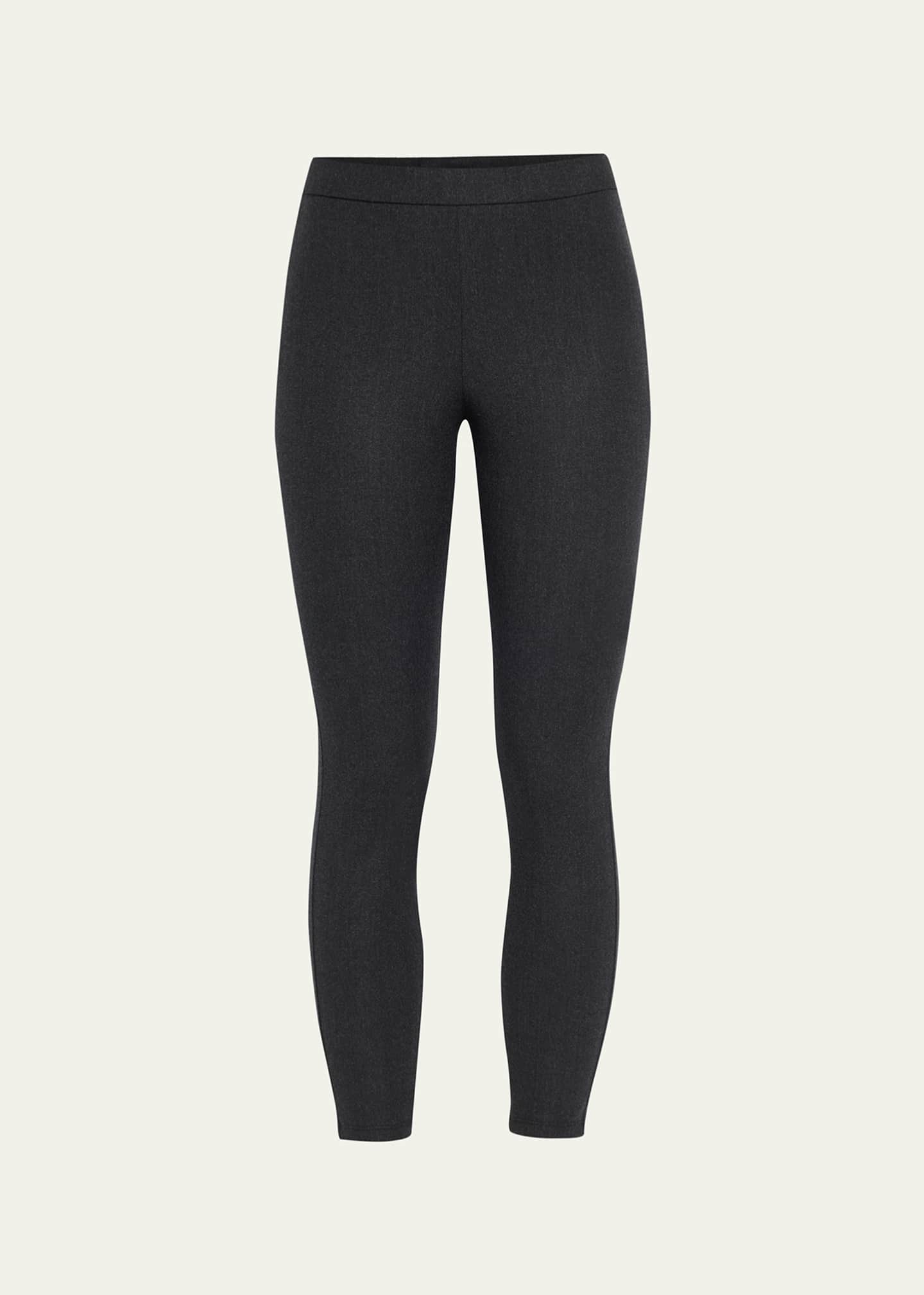 Theory Adbelle High Waist Stretch Flannel Leggings Bergdorf Goodman
