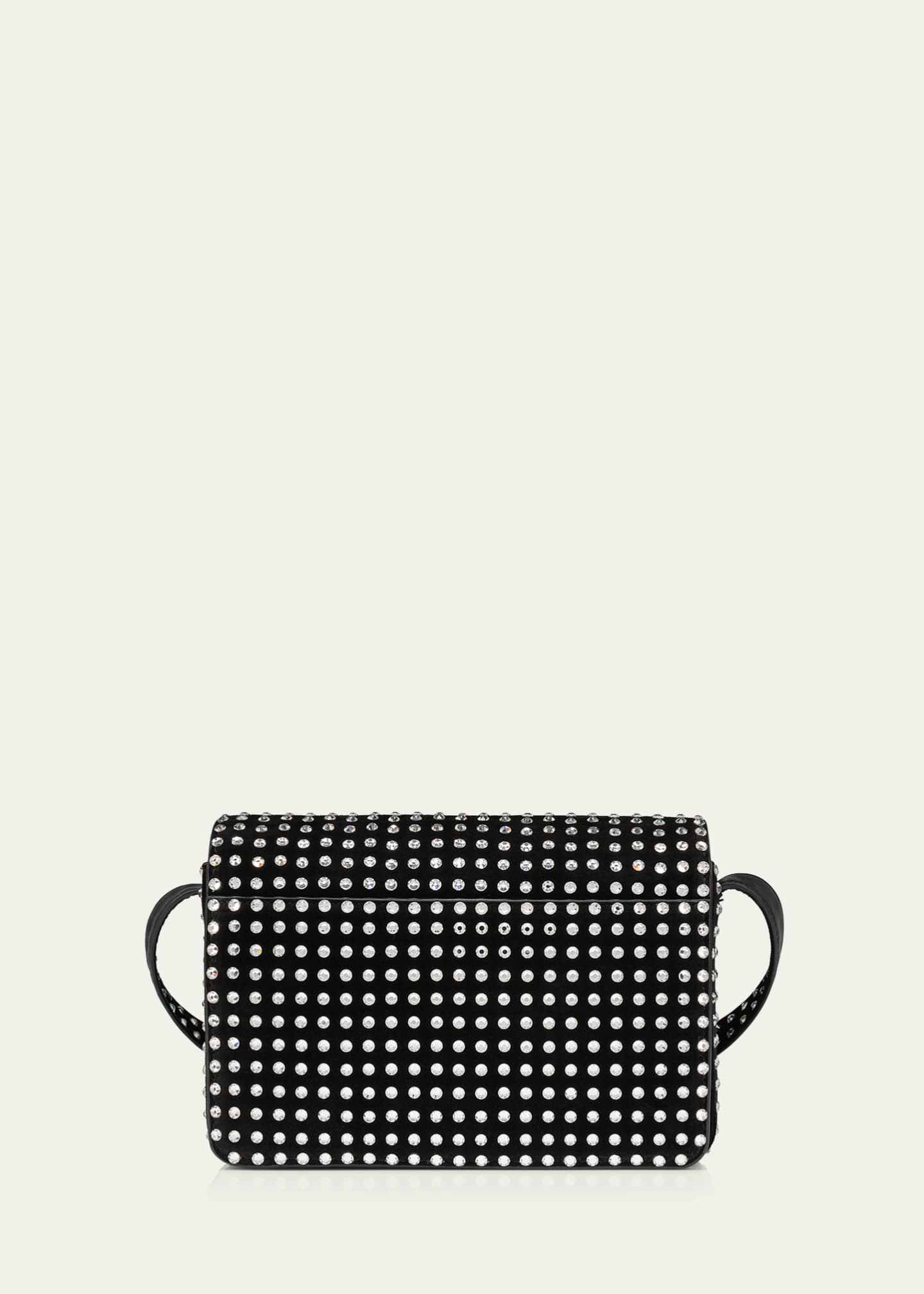 Christian Louboutin Loubi54 Small Crossbody in Strass Suede Image 3 of 5