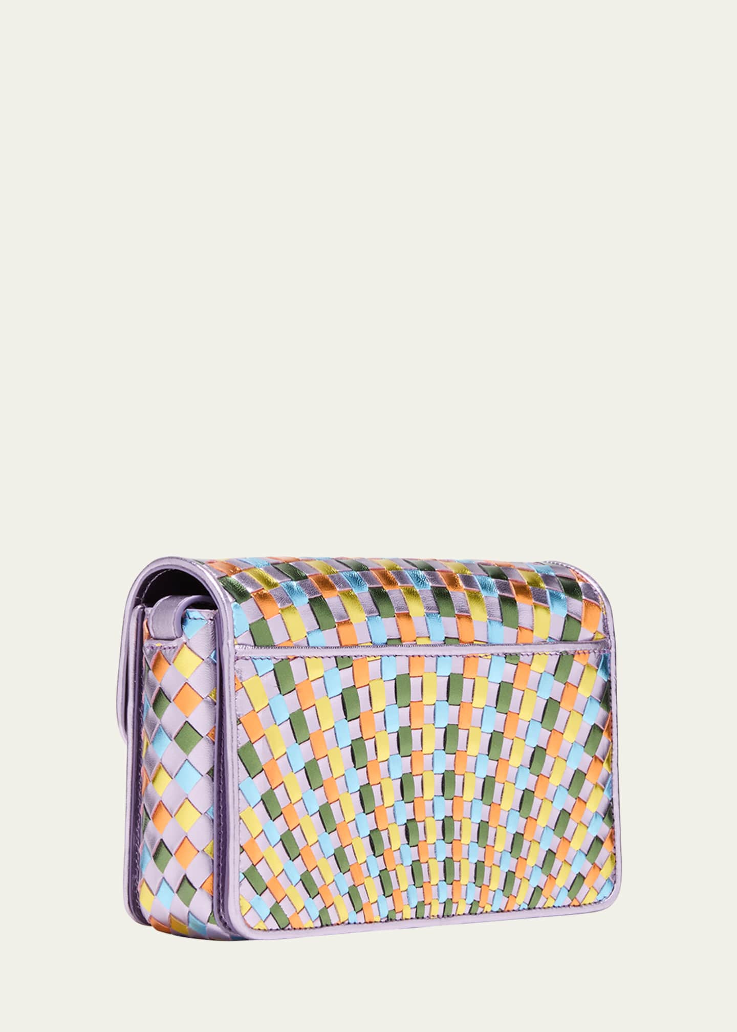 Christian Louboutin カバタミニ パープル Christian Louboutin Loubi54 Small Crossbody in Woven