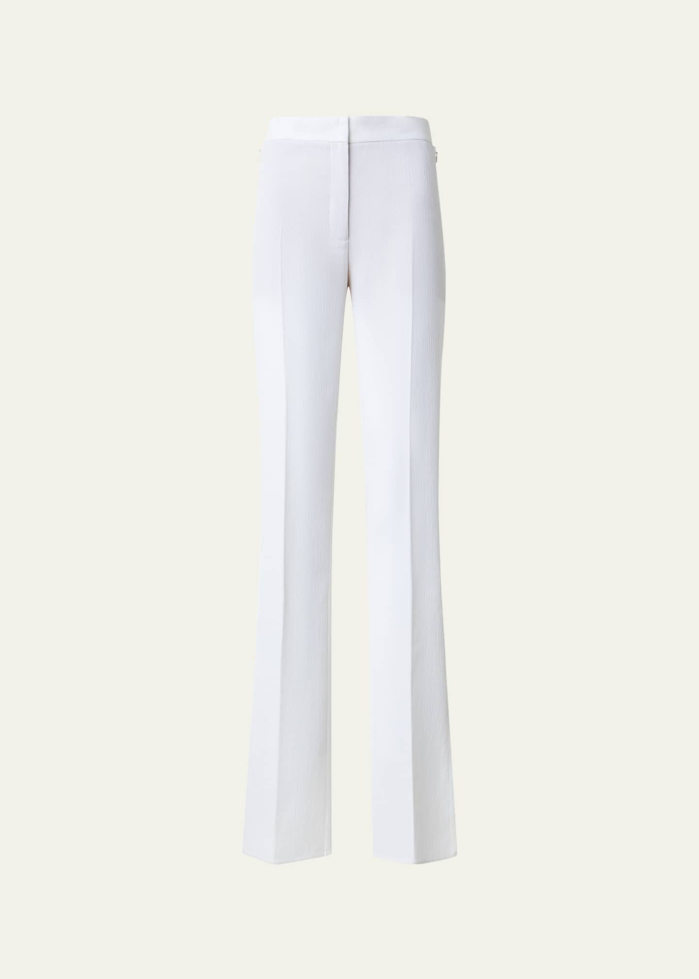 Akris Carl Structured Silk-Blend Trousers Image 1 of 5