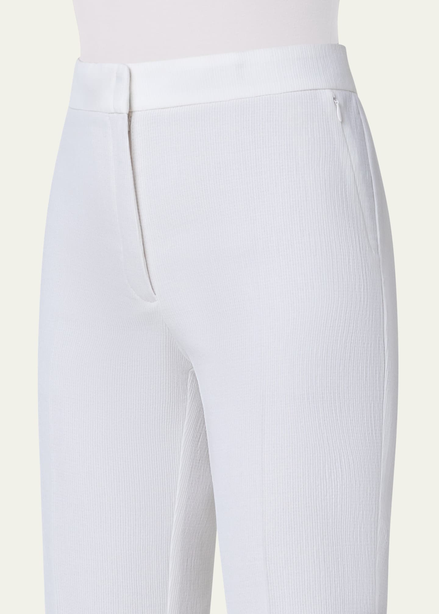 Akris Carl Structured Silk-Blend Trousers Image 5 of 5