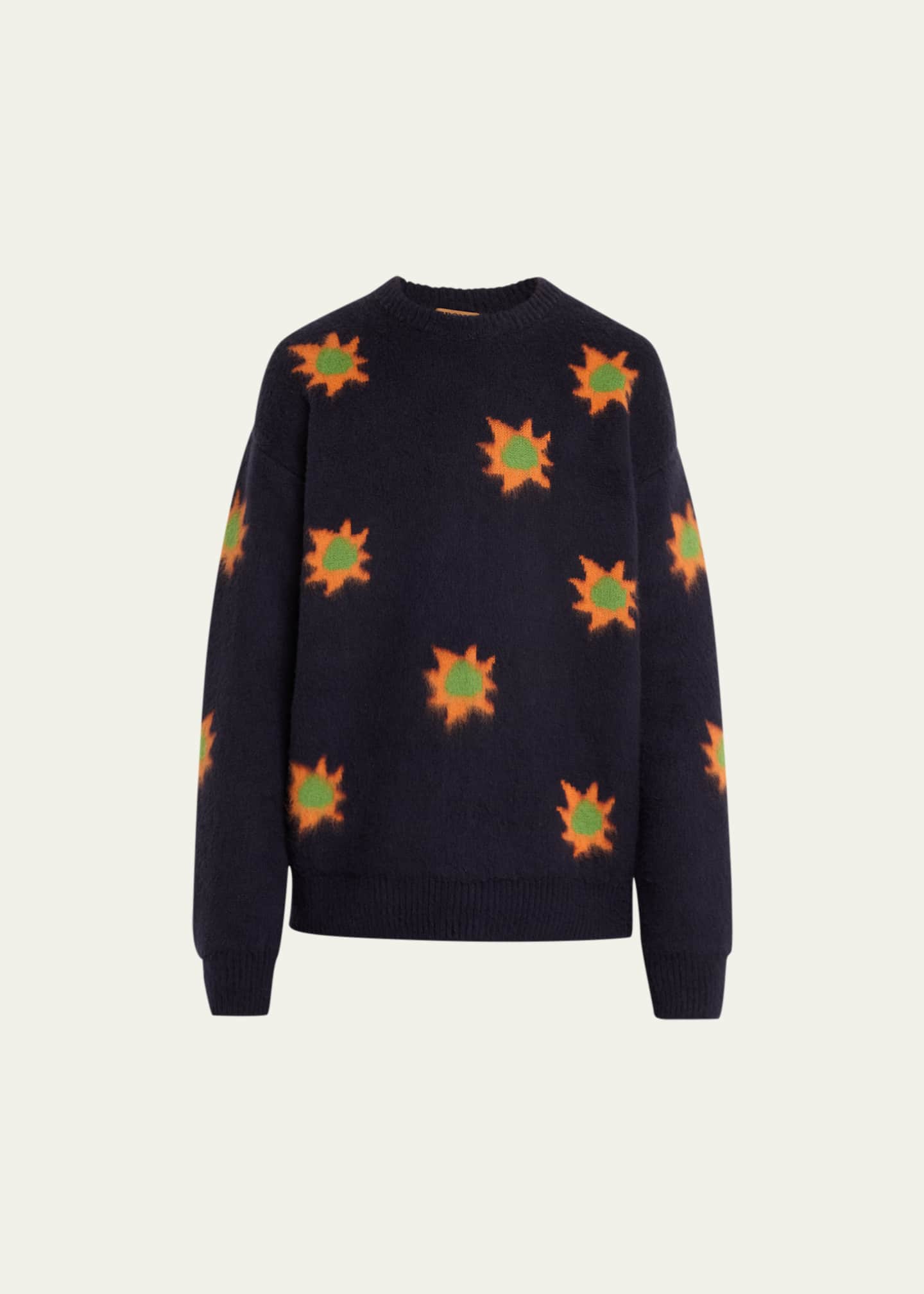 THE ELDER STATESMAN X ZEGNA Men s Brushed Multi Stars Sweater