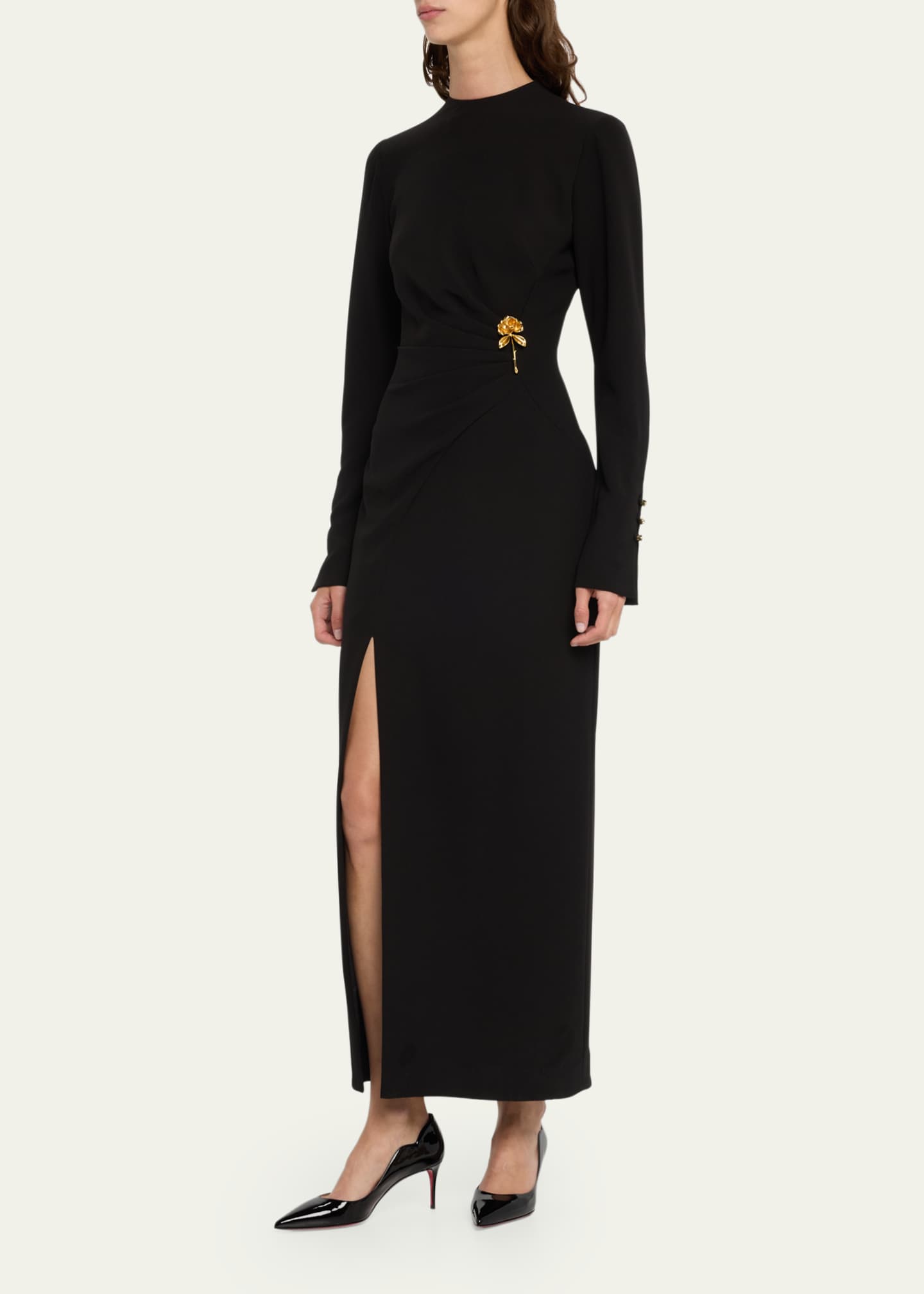 Draped sheath dress discount