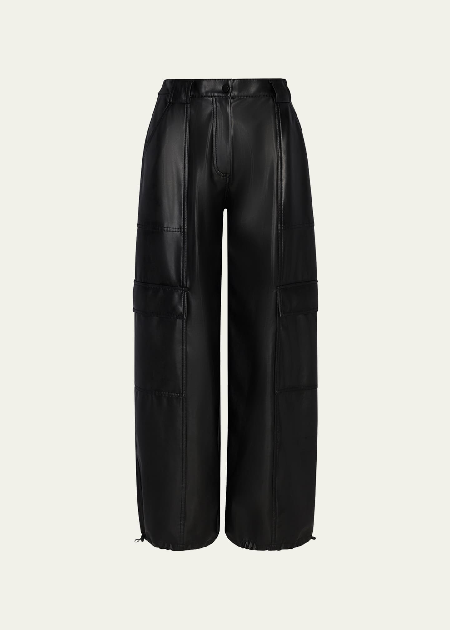 SIMKHAI Luxe Vegan Leather Cargo Pants - Bergdorf Goodman