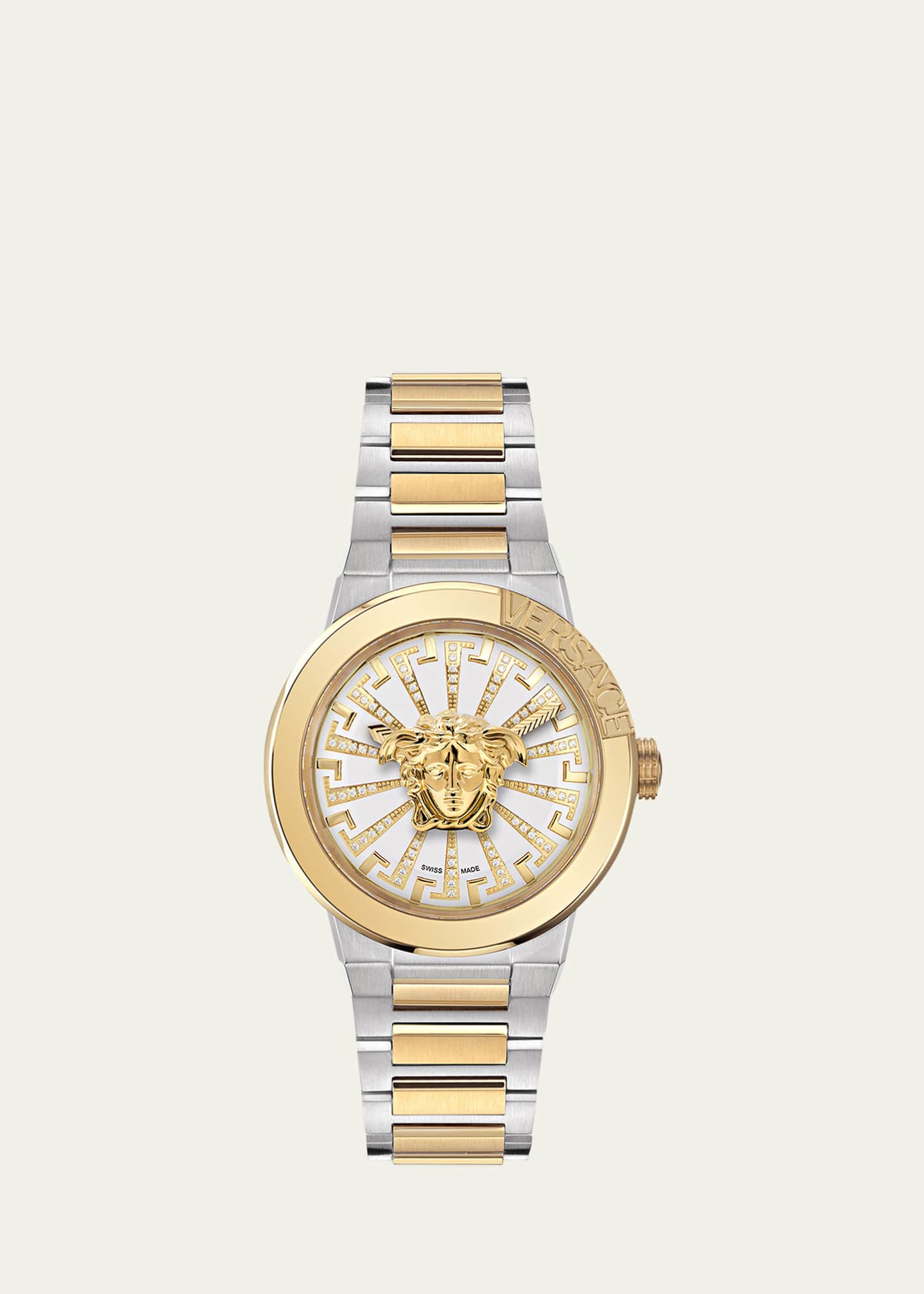 Versace 38mm Medusa Infinite Watch with Bracelet Strap, Two Tone Image 1 of 5