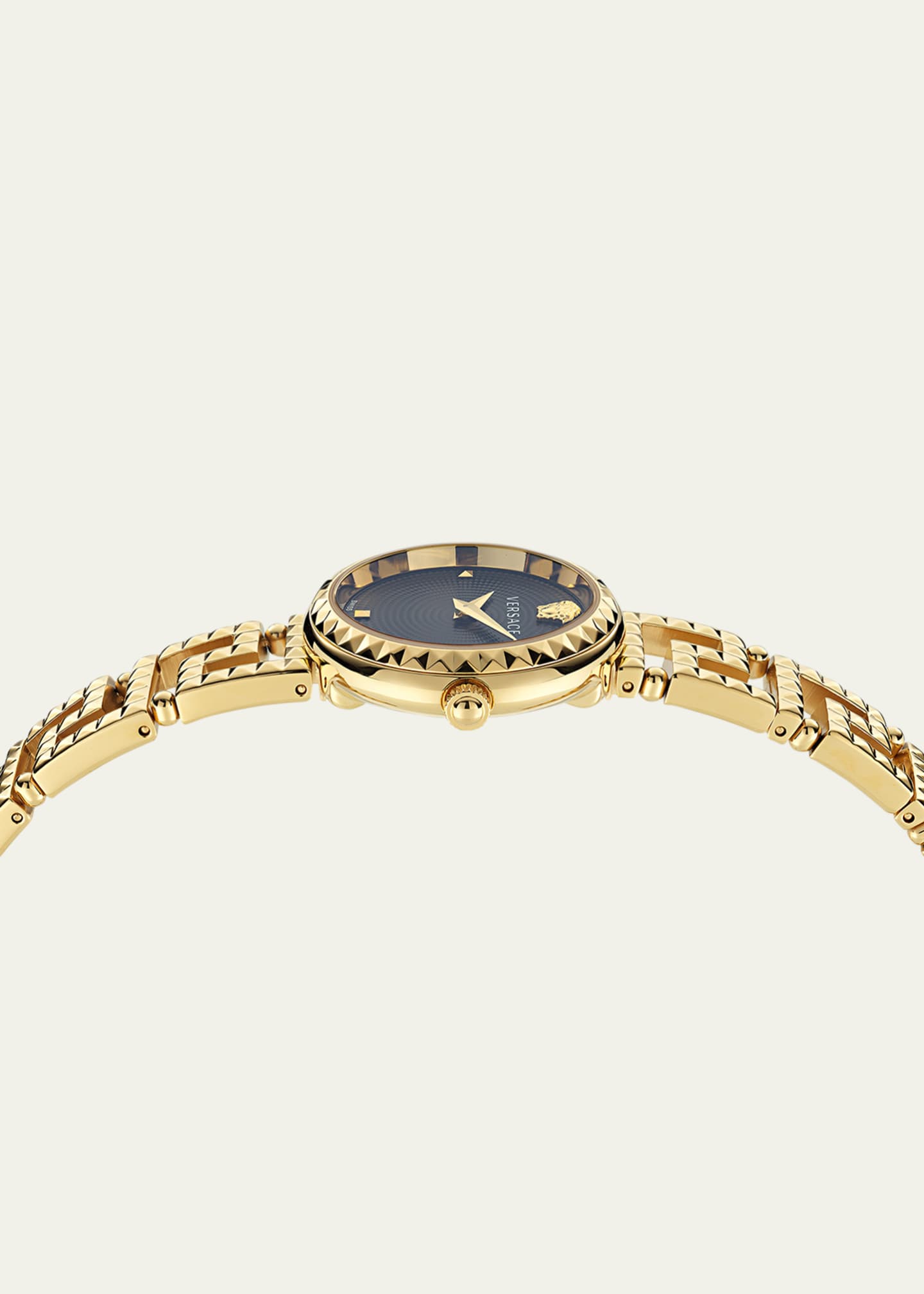 Versace 28mm Greca Goddess Watch with Bracelet Strap, Black Image 3 of 5