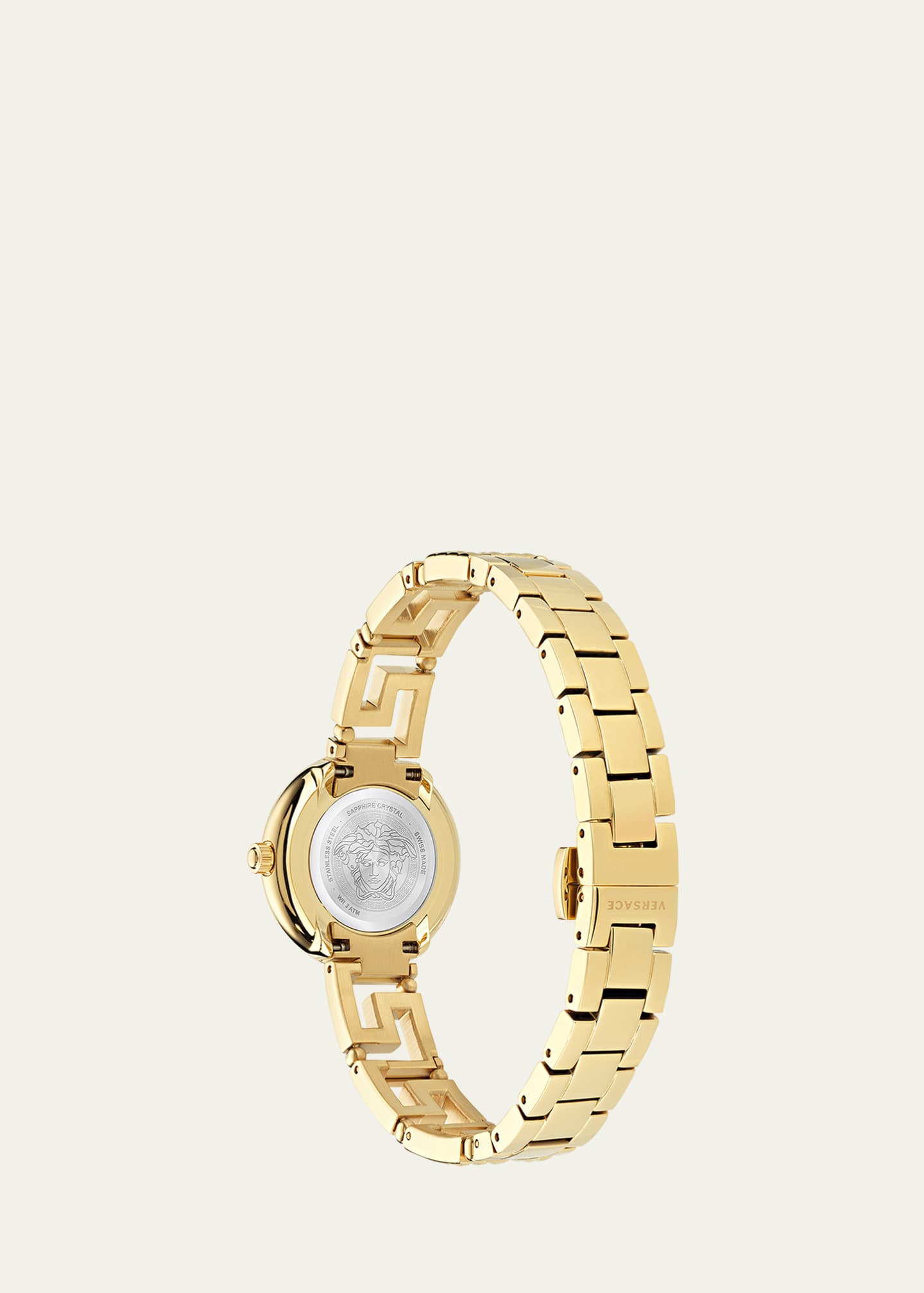 Versace 28mm Greca Goddess Watch with Bracelet Strap, Black Image 4 of 5