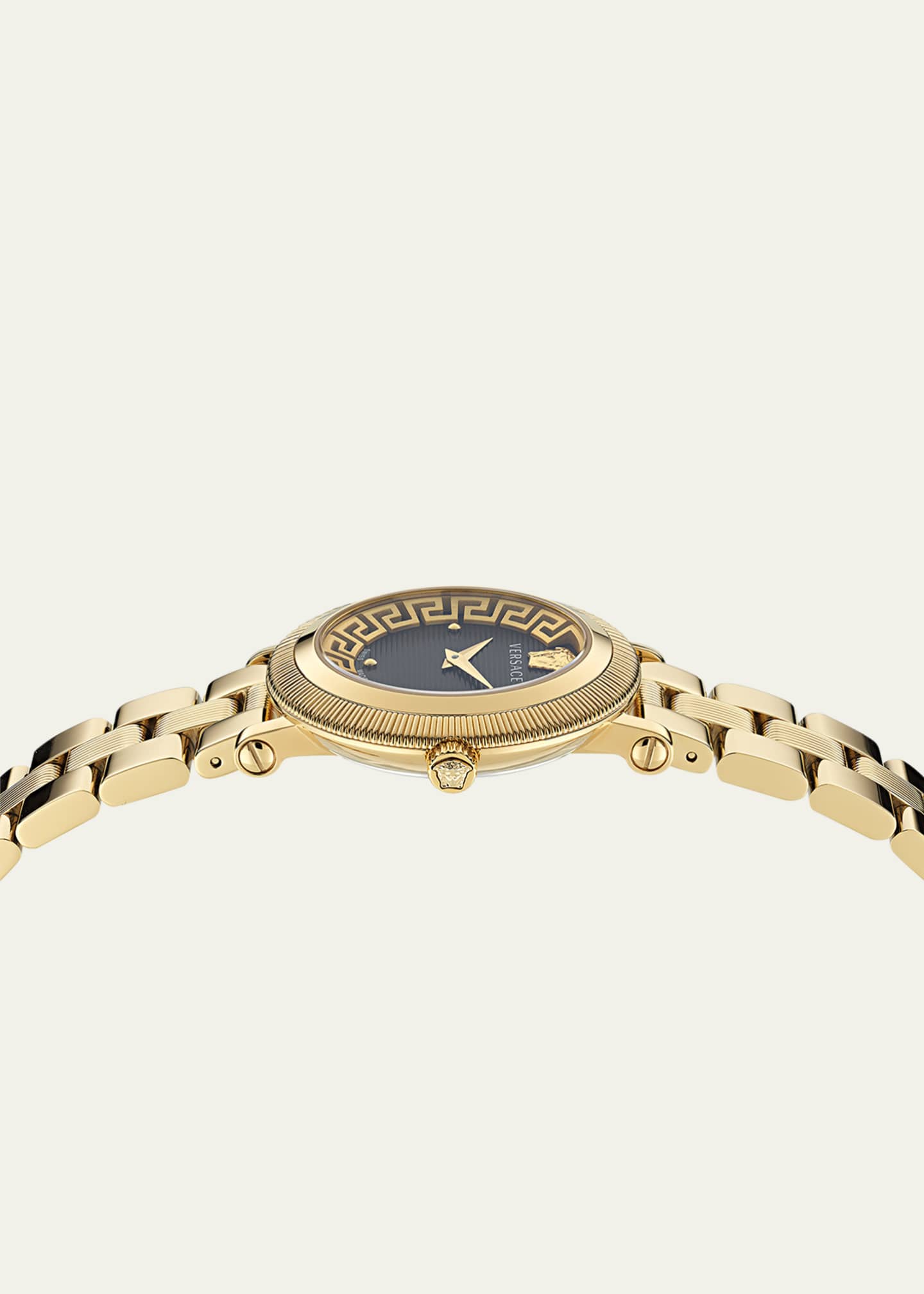 Versace 35mm Greca Flourish Watch with Bracelet Strap, Gold Plated Image 3 of 5