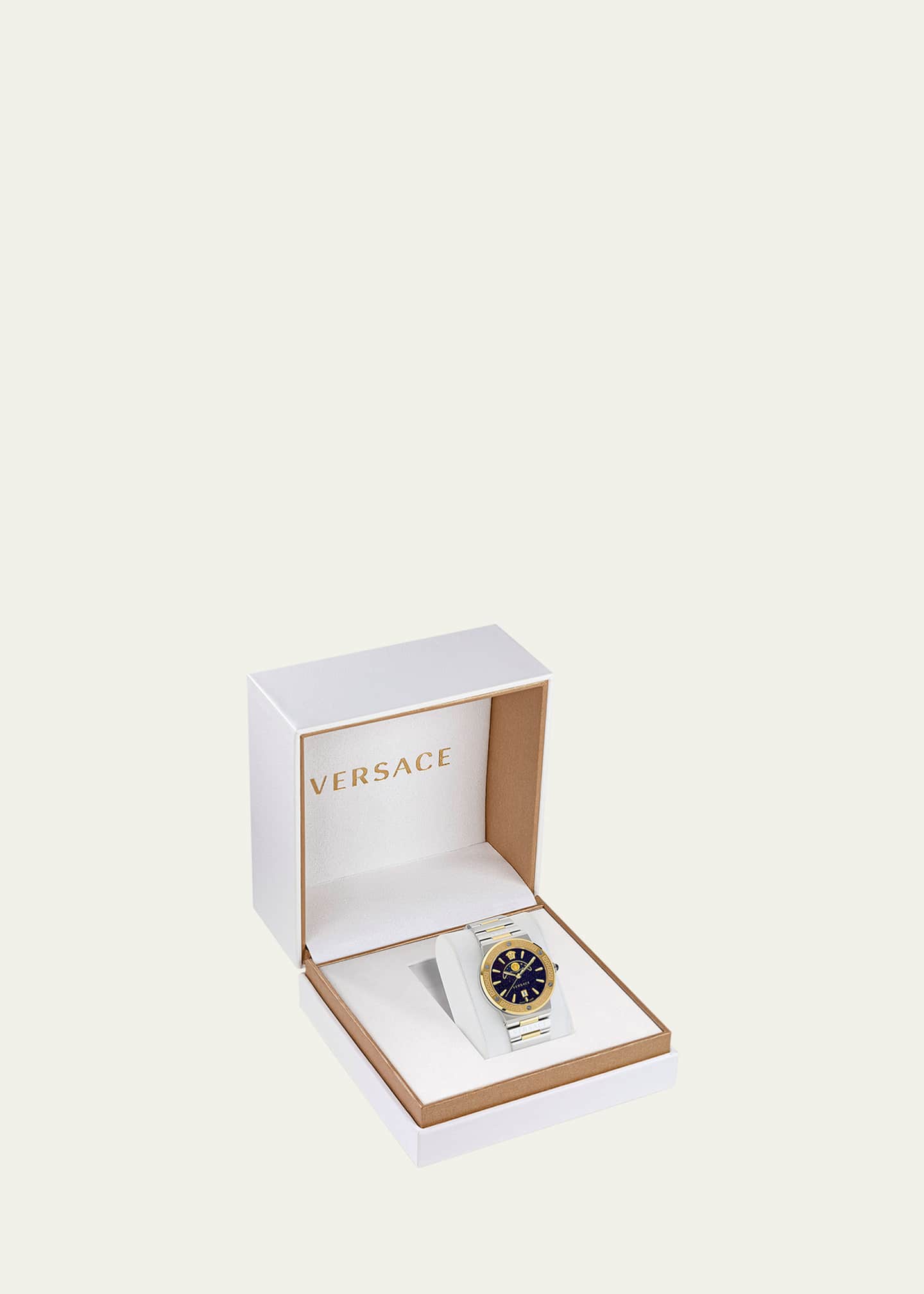 Versace 38mm Greca Two-Tone Bracelet Watch Image 5 of 5