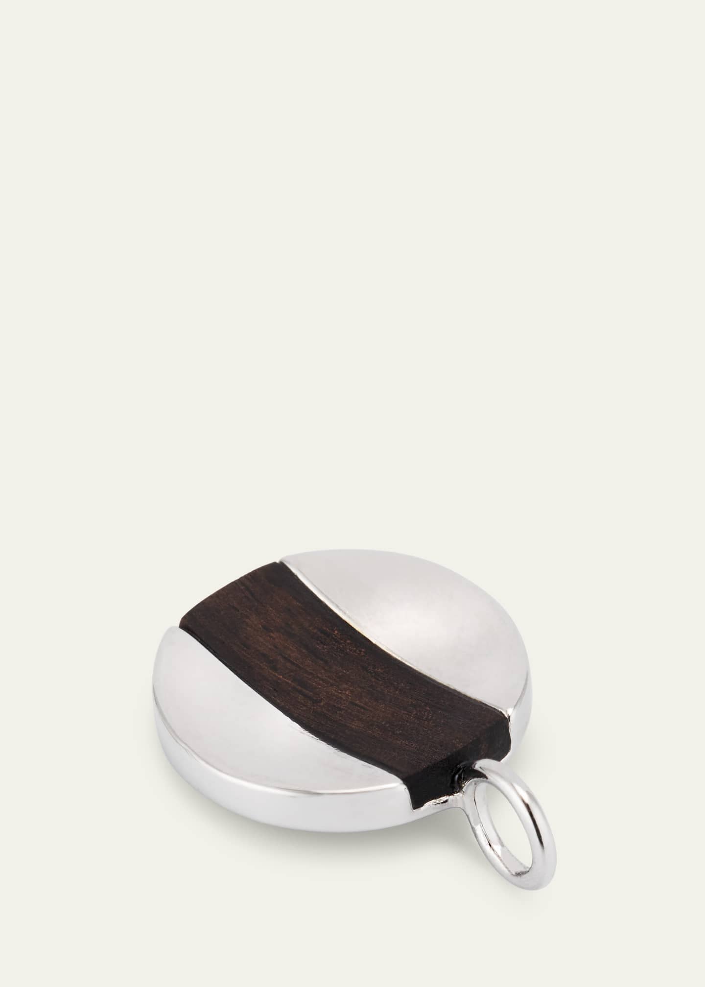 KINRADEN Men's Sterling Silver Mpingo Hardwood Oskar Pendant Image 3 of 3