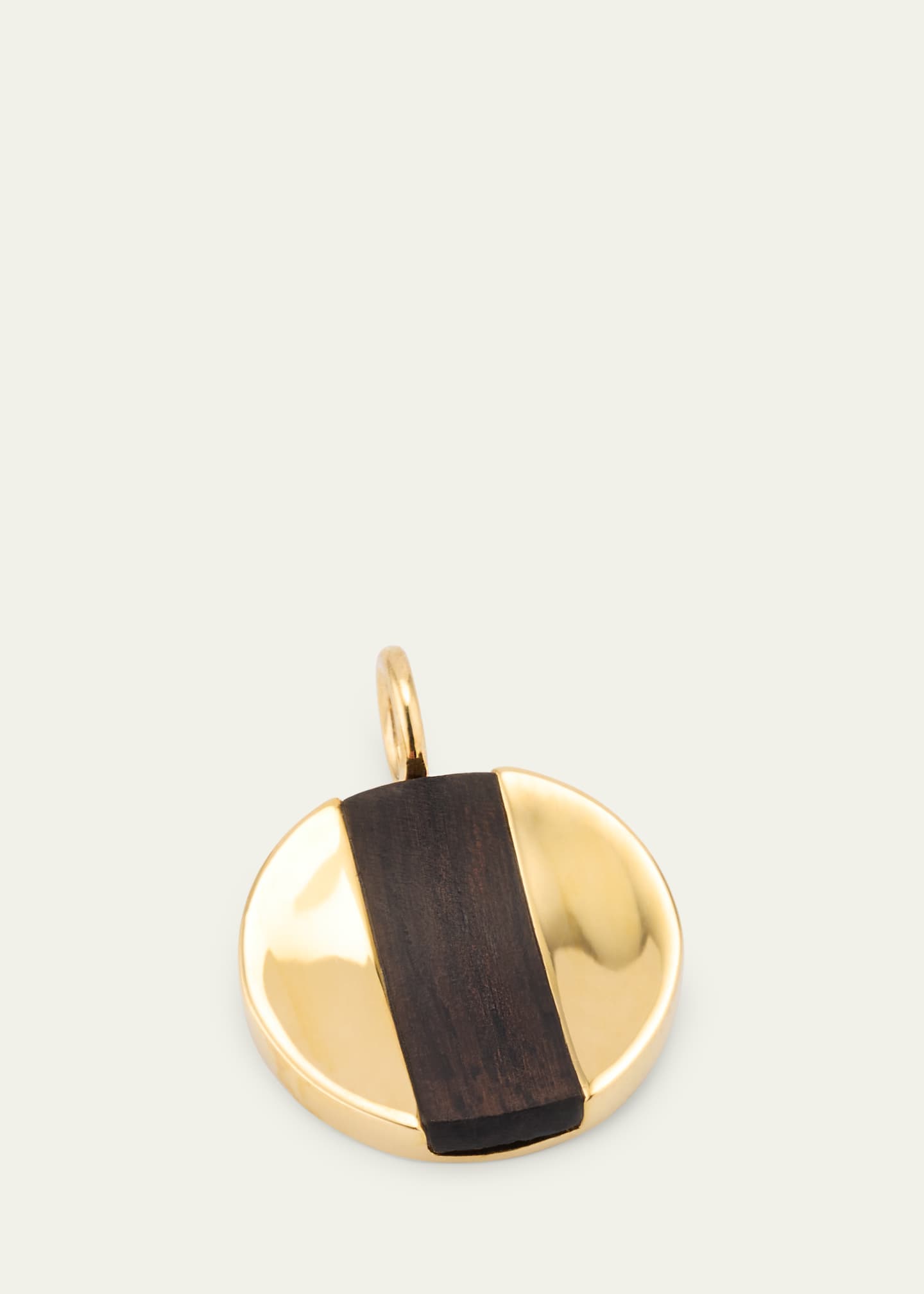 KINRADEN Men's 18K Yellow Gold Mpingo Hardwood Oskar Pendant Image 2 of 3