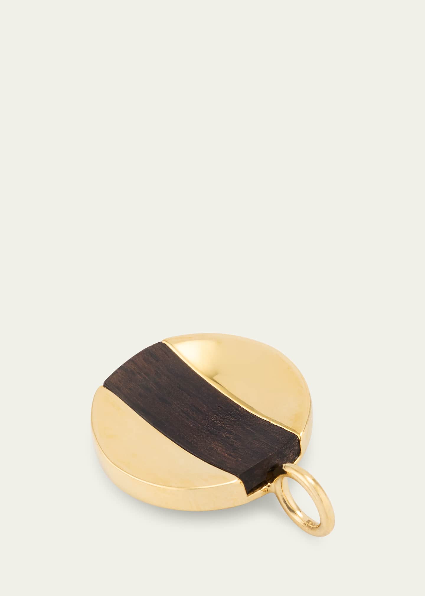 KINRADEN Men's 18K Yellow Gold Mpingo Hardwood Oskar Pendant Image 3 of 3