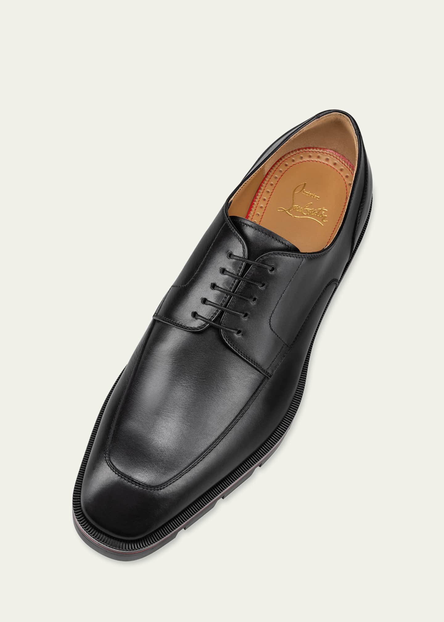 Christian Louboutin Men's Davisol Leather Derby Shoes Image 5 of 5