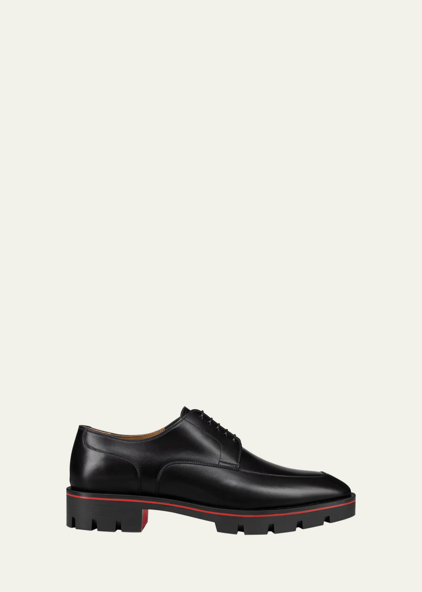 Christian Louboutin Men's Davisol Leather Derby Shoes Image 1 of 5