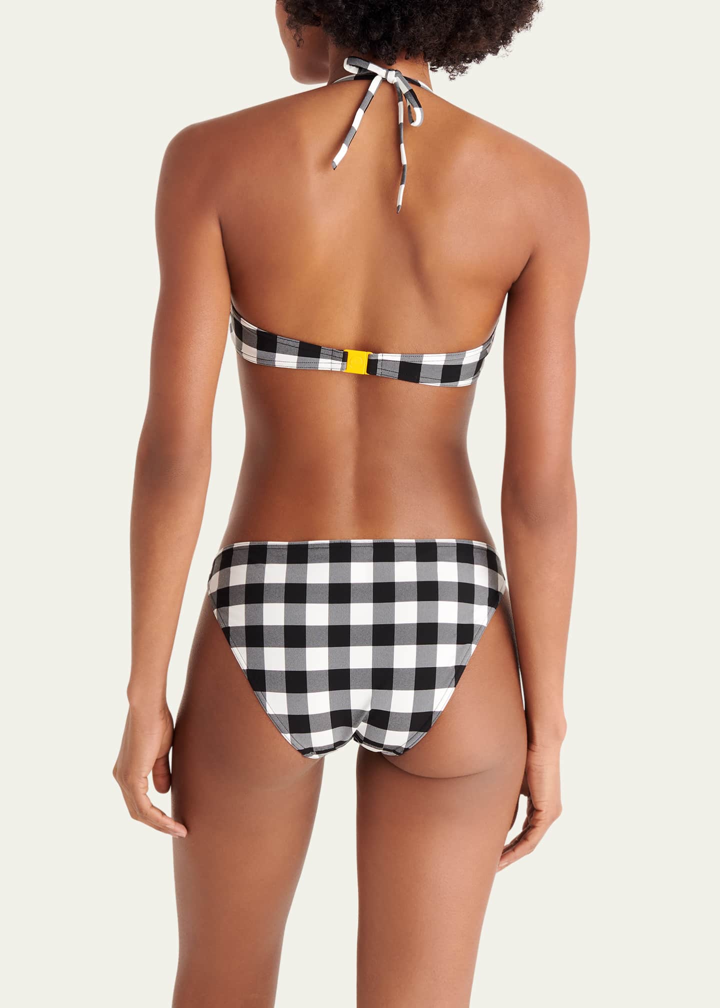 Eres Culture Gingham Triangle Bikini Top Image 3 of 4