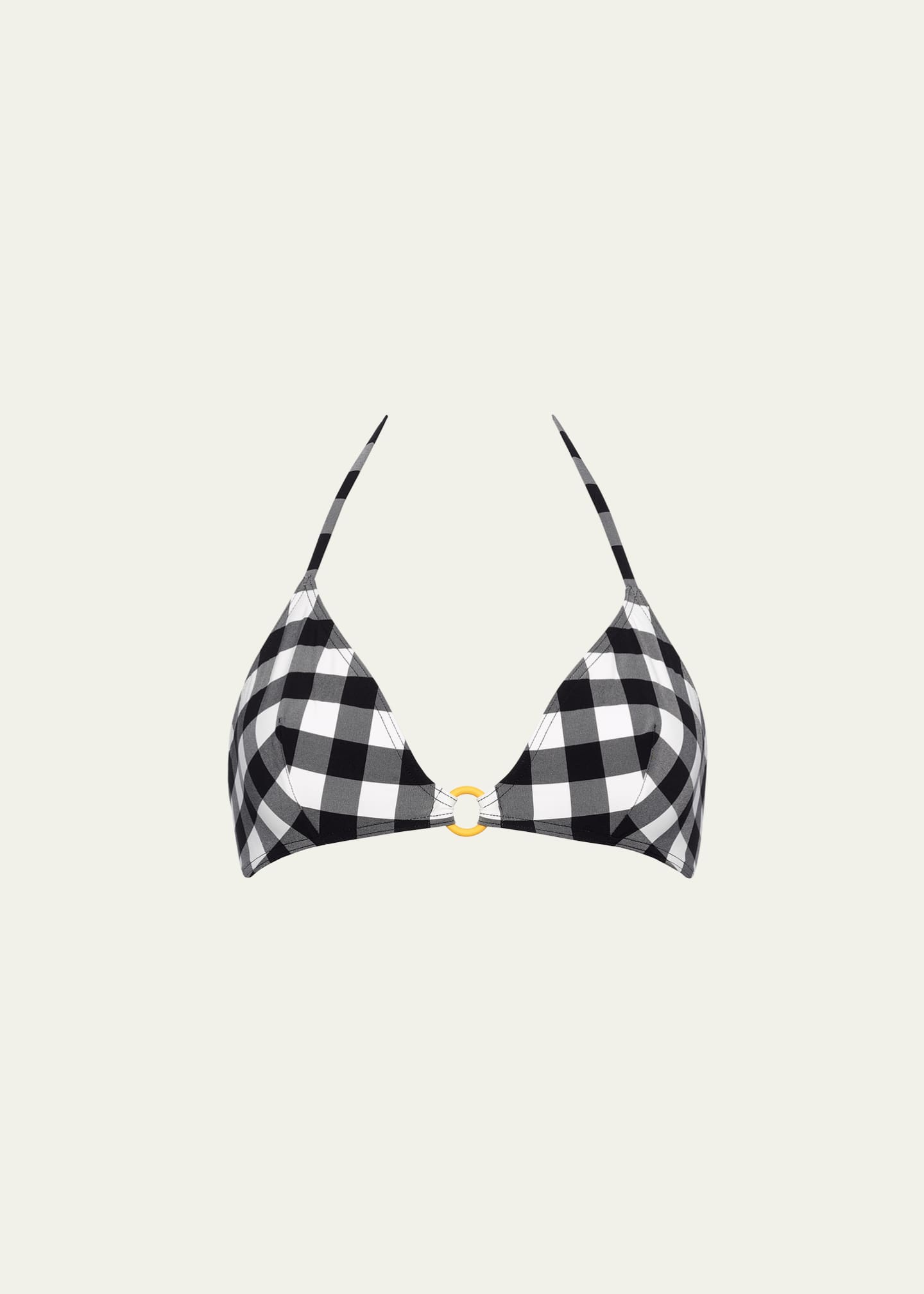 Eres Culture Gingham Triangle Bikini Top Image 1 of 4