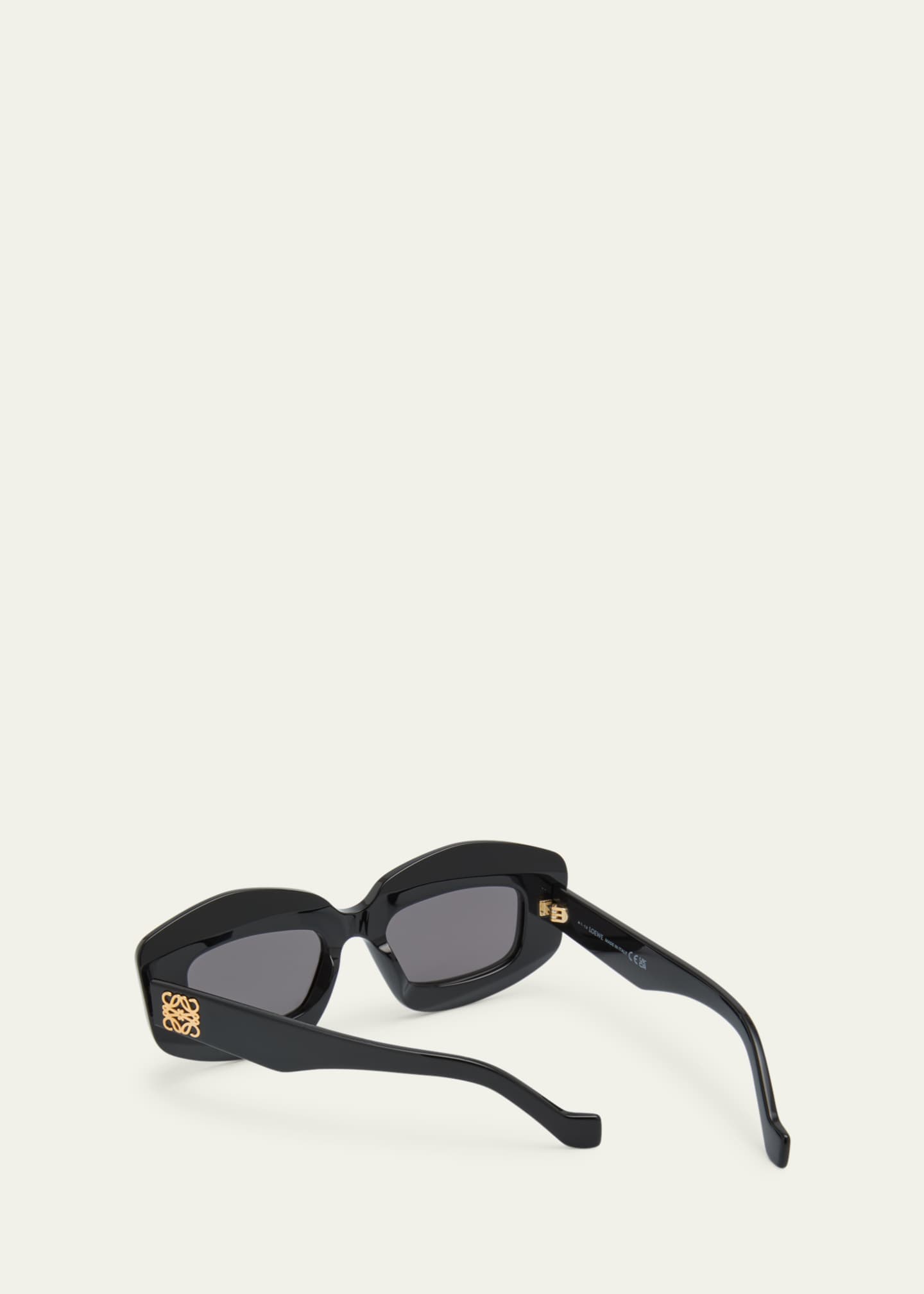 Loewe Men's Anagram Acetate-Nylon Rectangle Sunglasses - Bergdorf