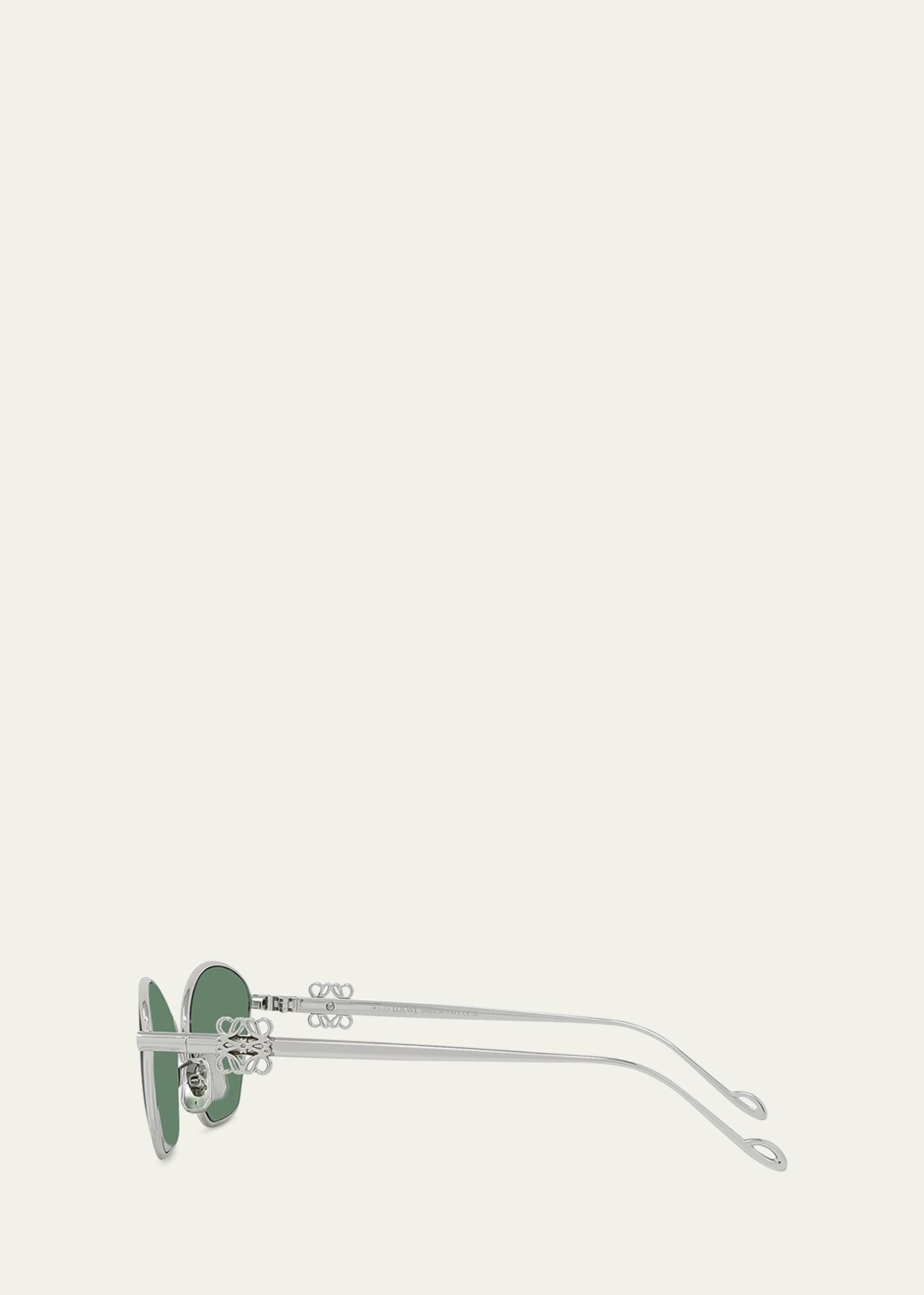 LOEWE 3D Anagram Metal Cat-Eye Sunglasses - Bergdorf Goodman