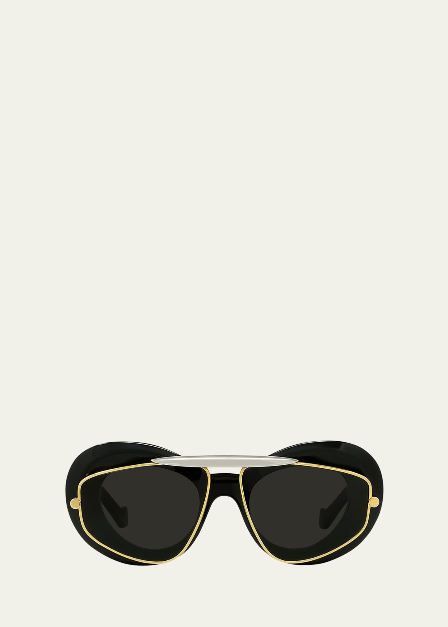 Loewe Men s Wing Double Frame Geometric Sunglasses Bergdorf Goodman