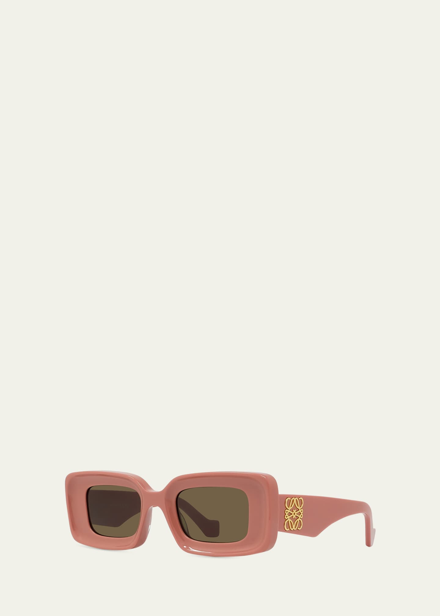 Loewe Anagram Beveled Acetate Rectangle Sunglasses Image 2 of 3