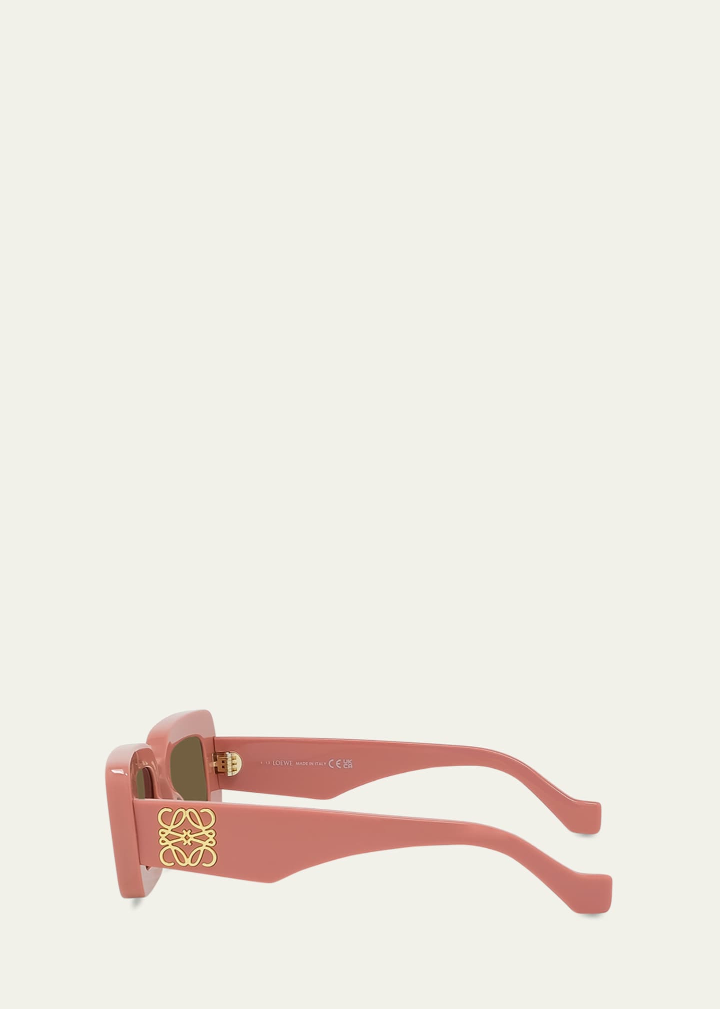 Loewe Anagram Beveled Acetate Rectangle Sunglasses Image 3 of 3
