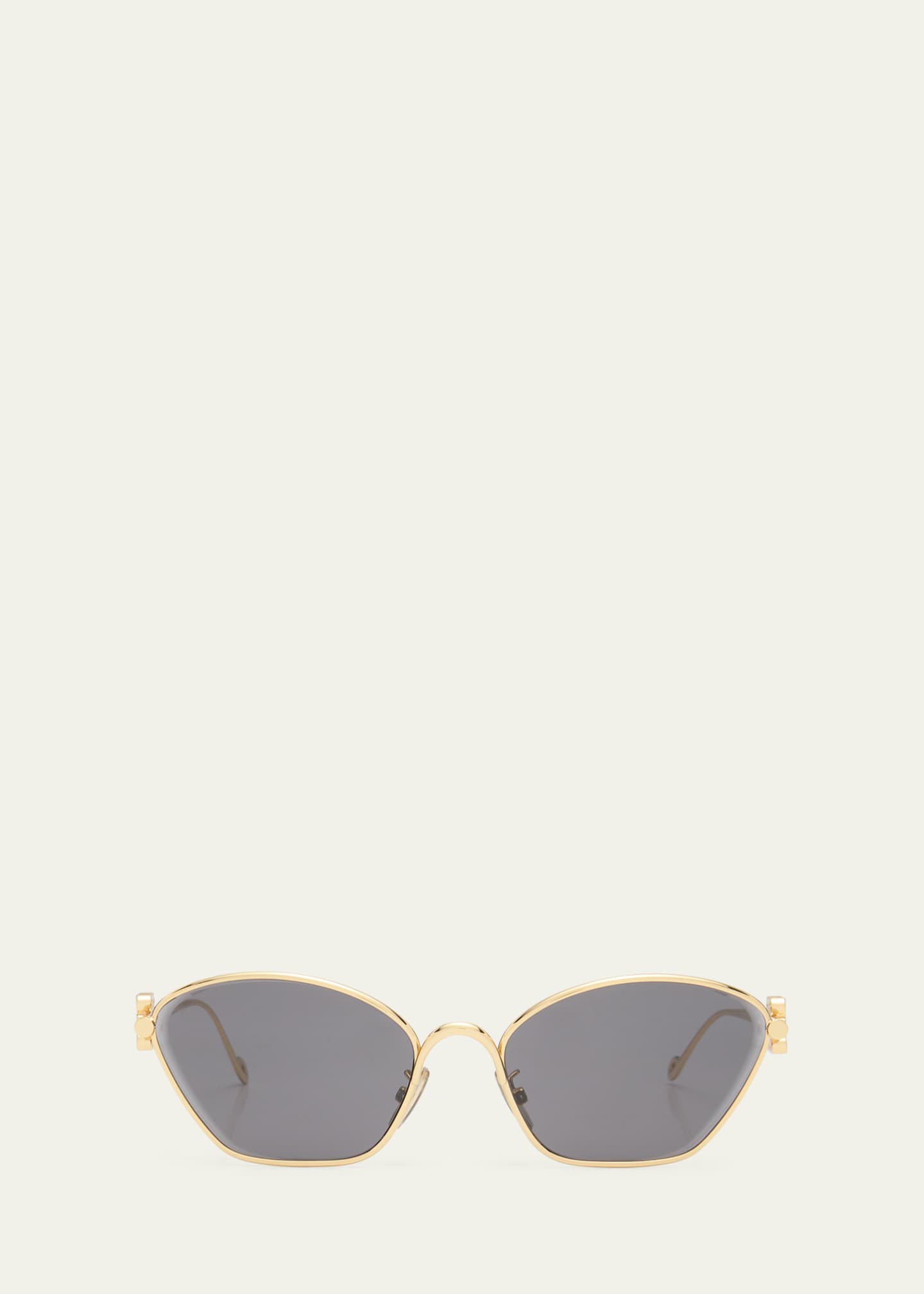 Loewe Anagram Golden Metal Cat-Eye Sunglasses - Bergdorf Goodman