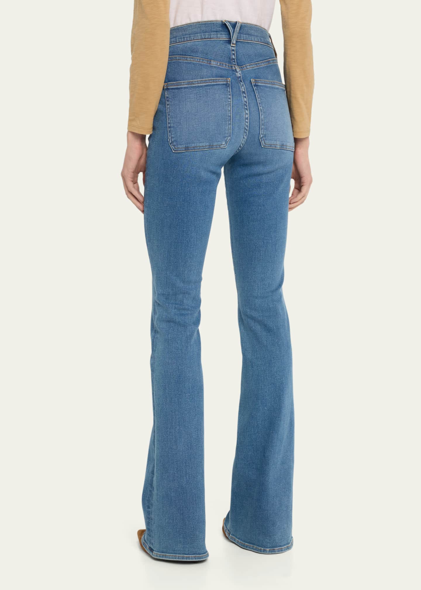 Veronica Beard Jeans Beverly Skinny Flare Patch Pocket Jeans - Bergdorf ...