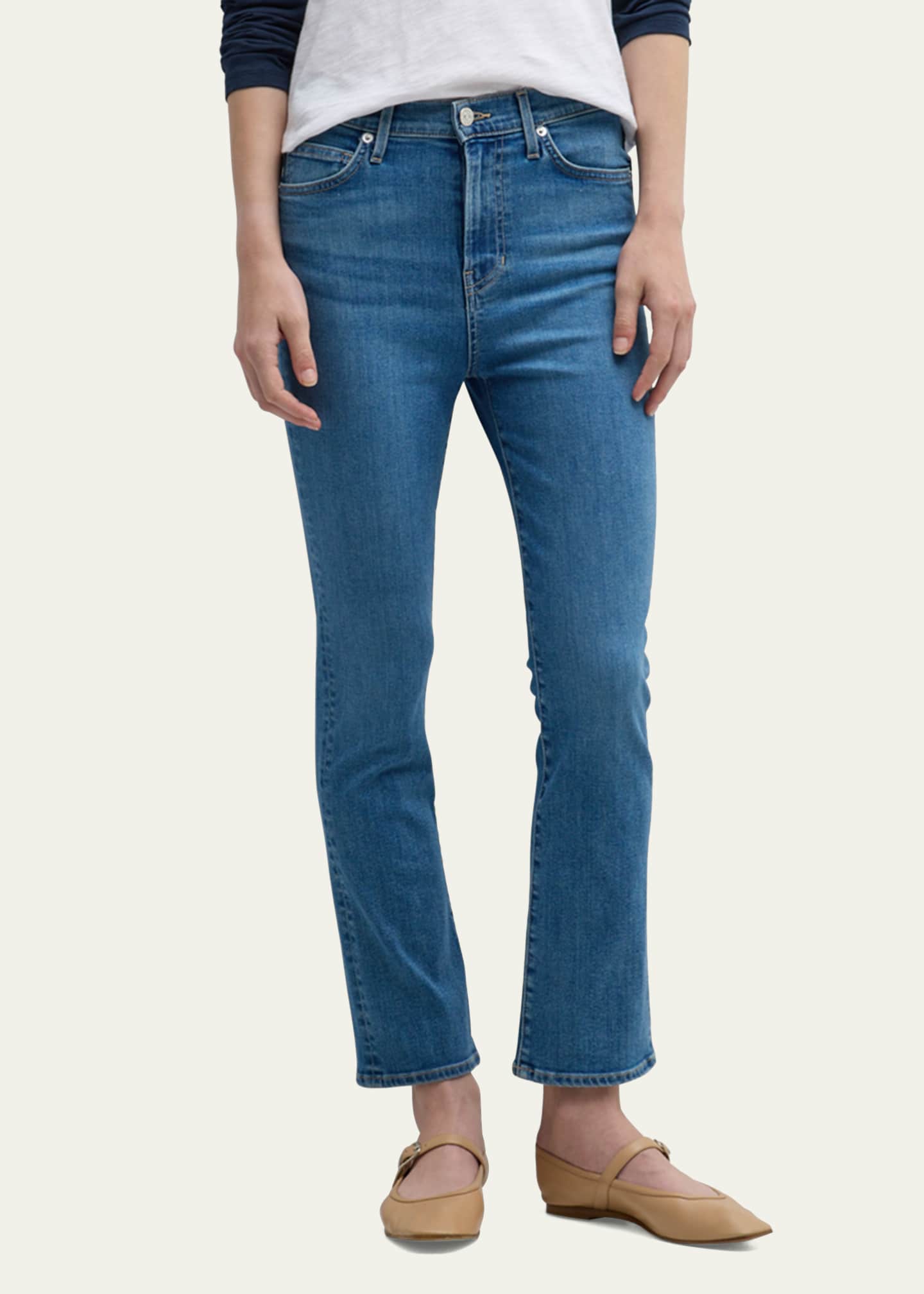 Veronica Beard Jeans Carly High Rise Kick-Flare Jeans - Bergdorf Goodman