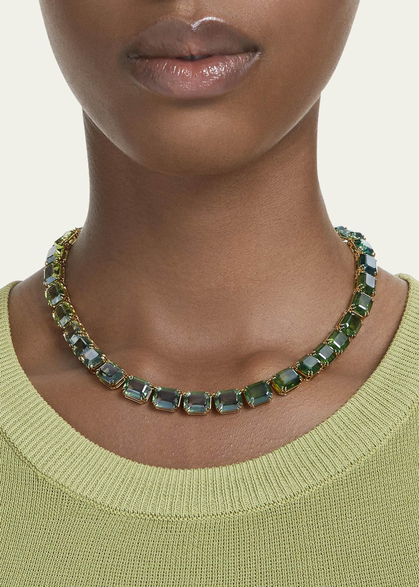 Green store necklace swarovski