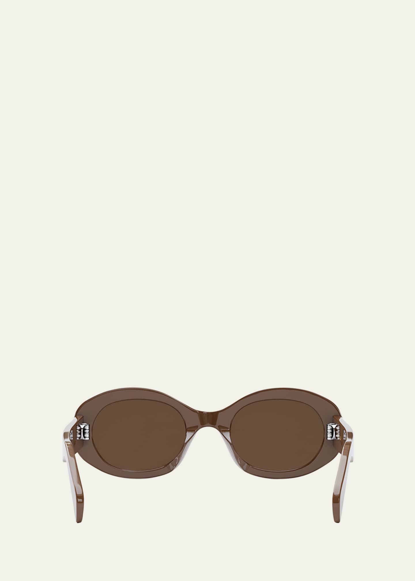 Celine Triomphe Acetate Oval Sunglasses - Bergdorf Goodman