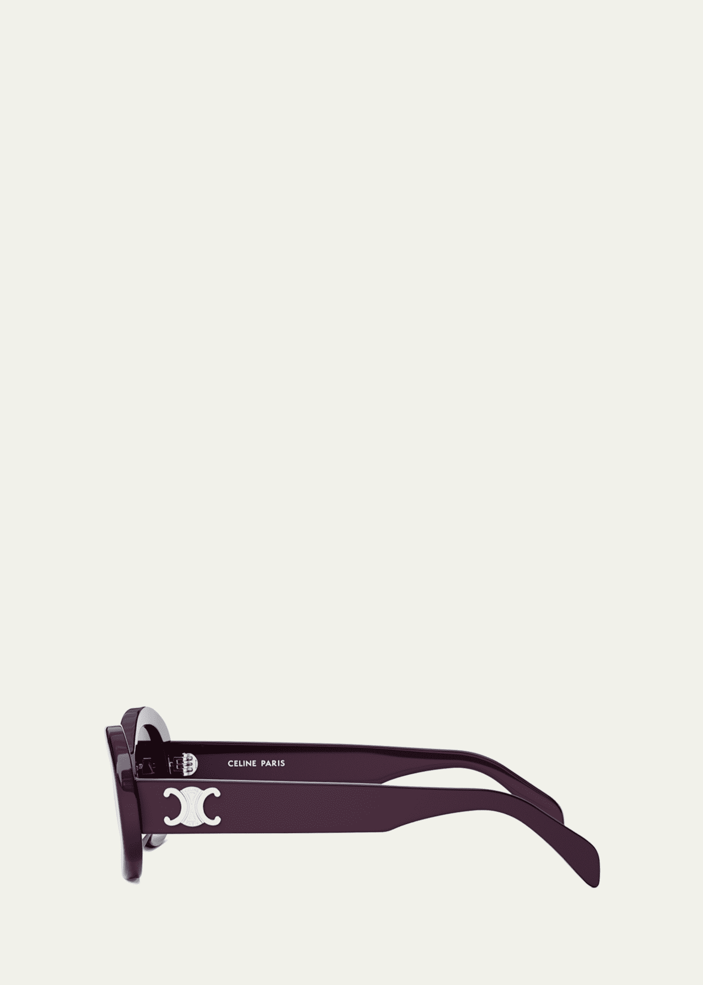 Celine Triomphe Acetate Oval Sunglasses Image 3 of 3