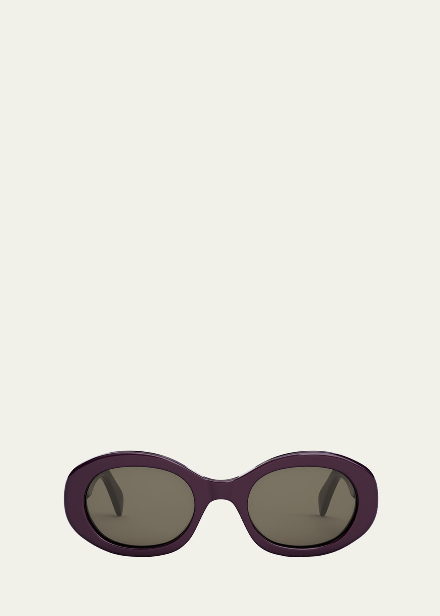 Celine Triomphe Acetate Oval Sunglasses Image 1 of 3