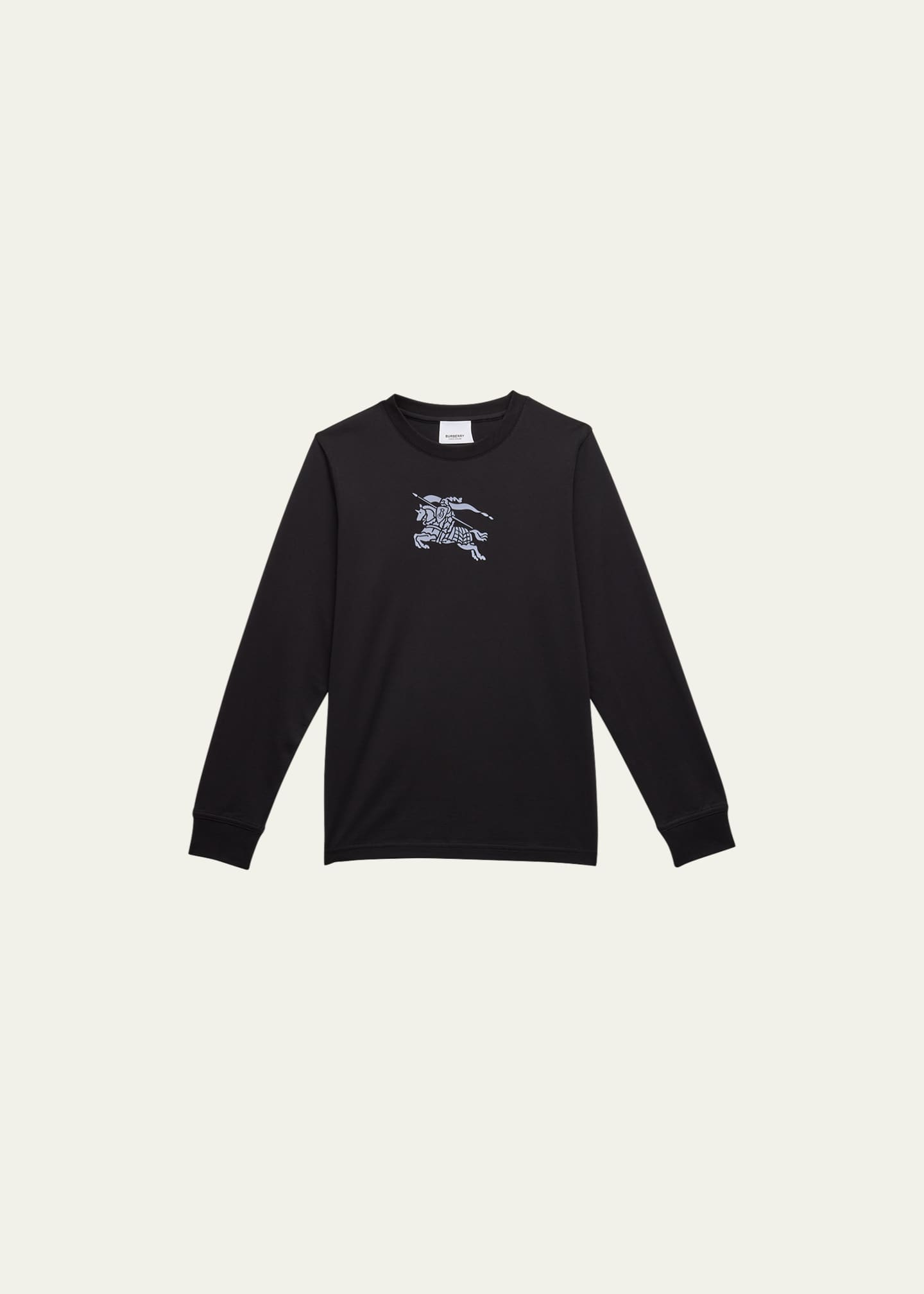 Burberry Kids Equestrian Knight-print cotton T-shirt - White