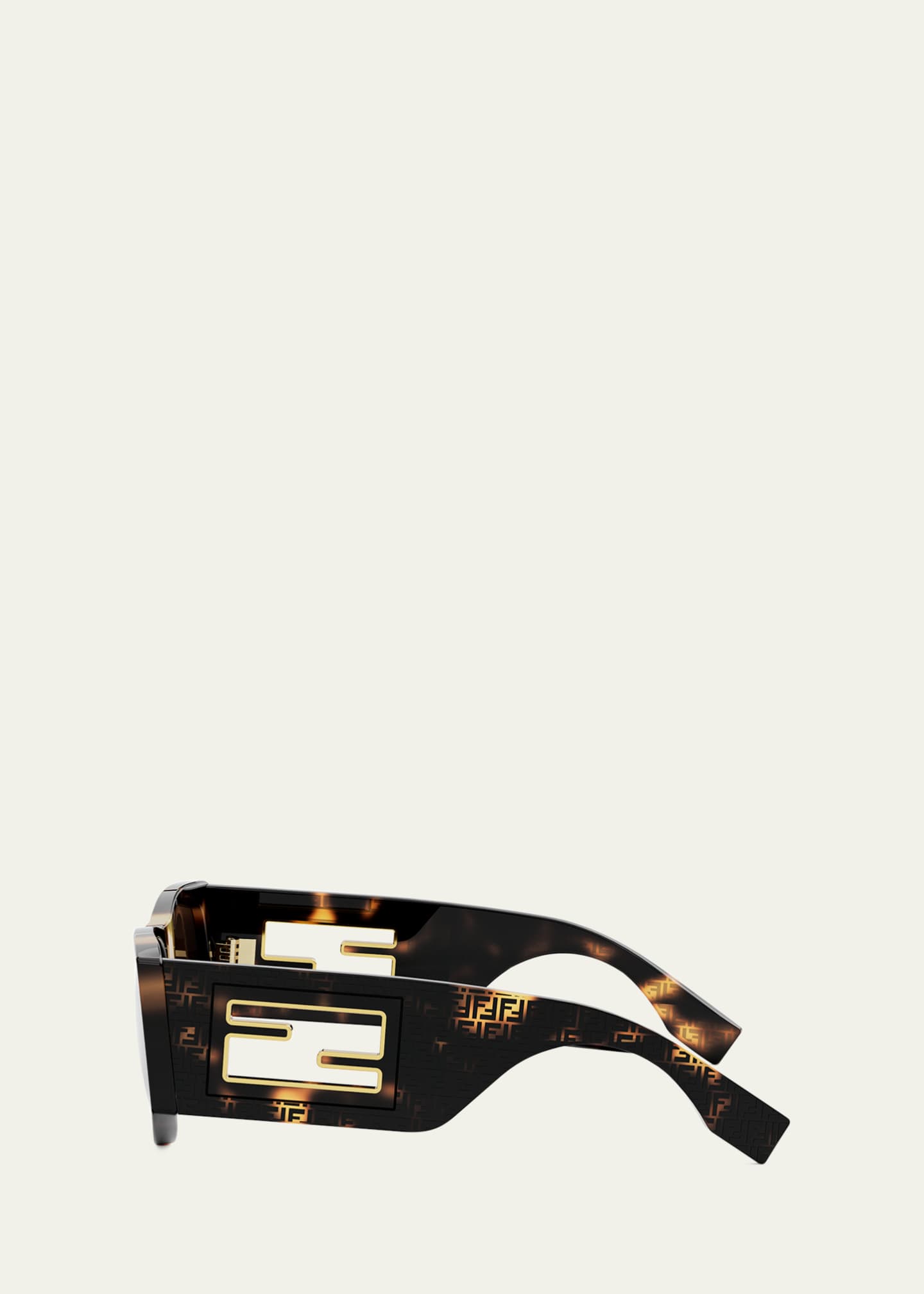 Fendi Baguette Logo Acetate Oval Sunglasses Image 3 of 3