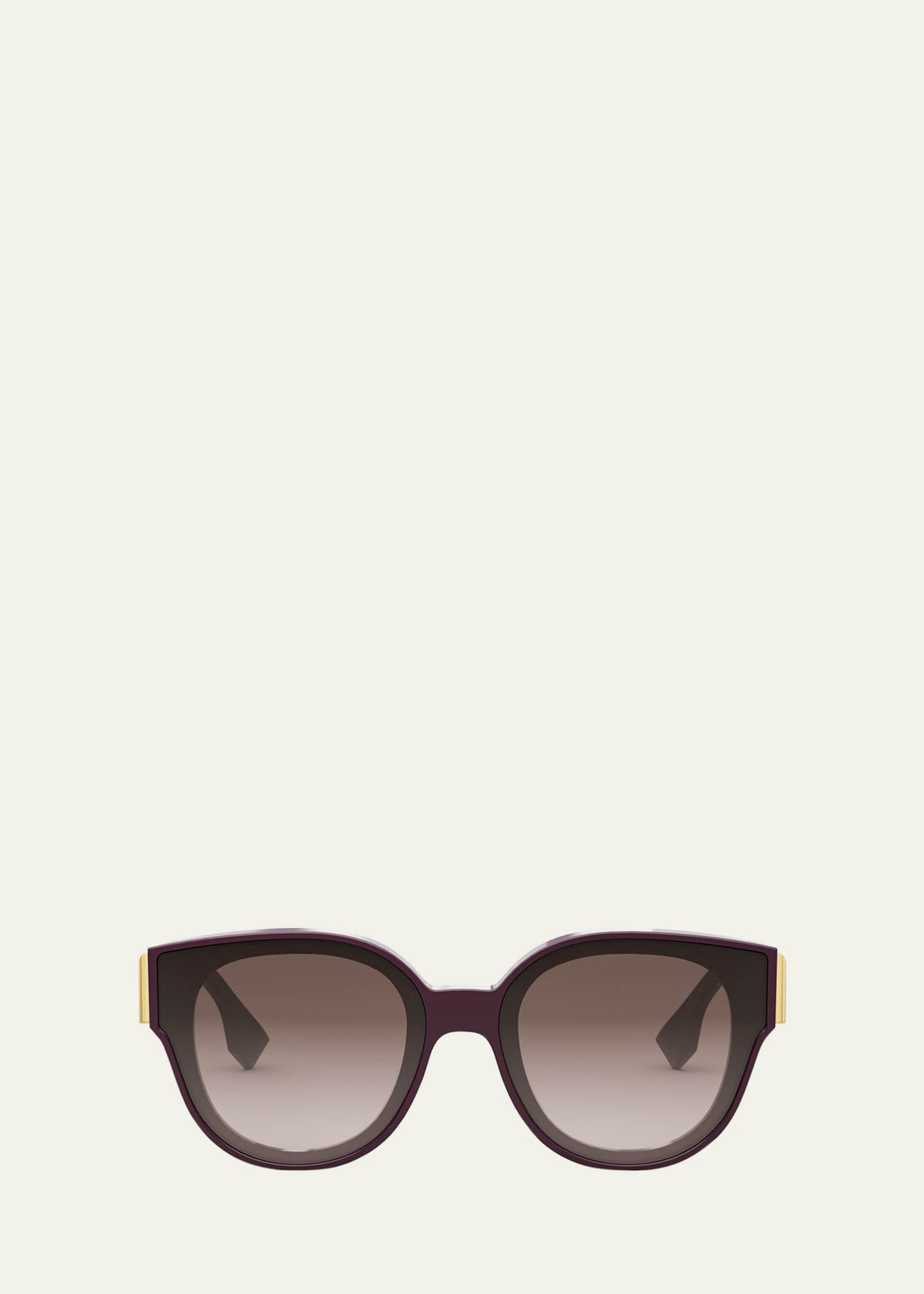 Fendi Eyewear Monogram Cat-Eye Sunglasses