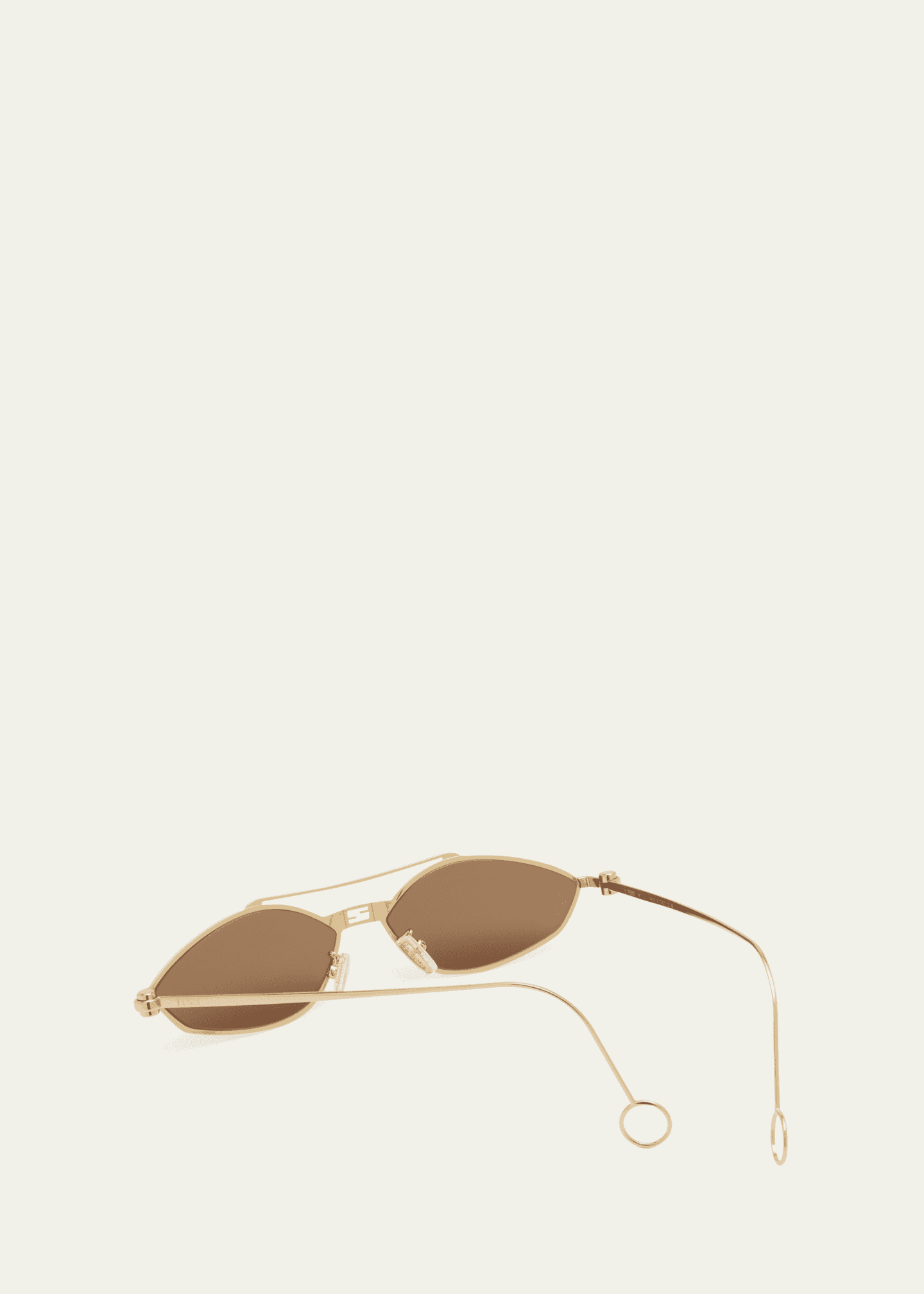 Fendi Rimless Geometric Metal Aviator Sunglasses Image 2 of 5