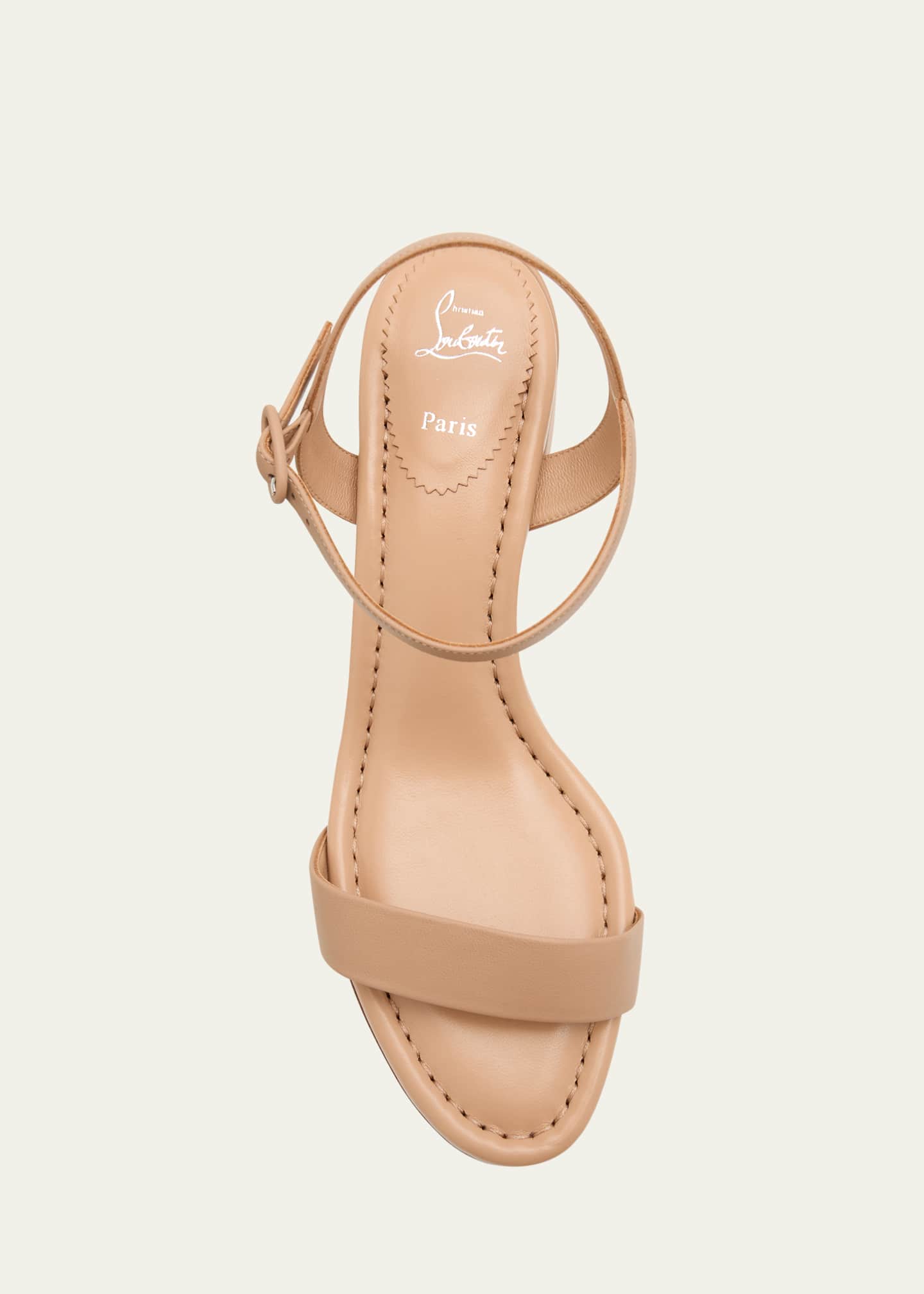 Christian Louboutin Miss Jane Red Sole Ankle-Strap Sandals Image 6 of 6