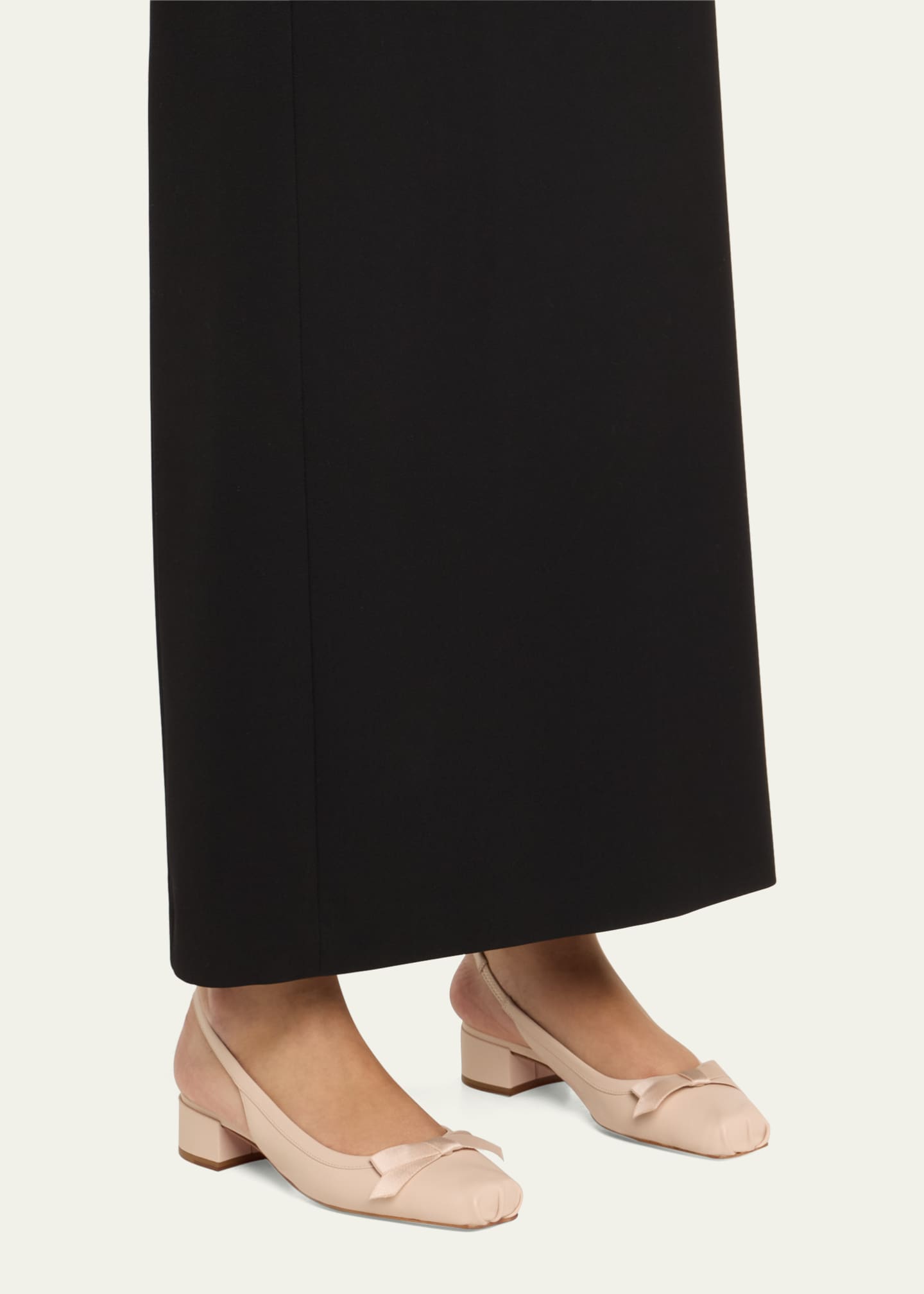 Napa Ballerina Red Sole Slingback Pumps