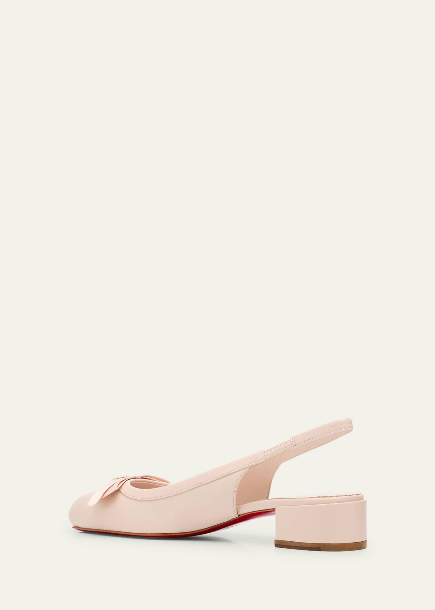 Napa Ballerina Red Sole Slingback Pumps