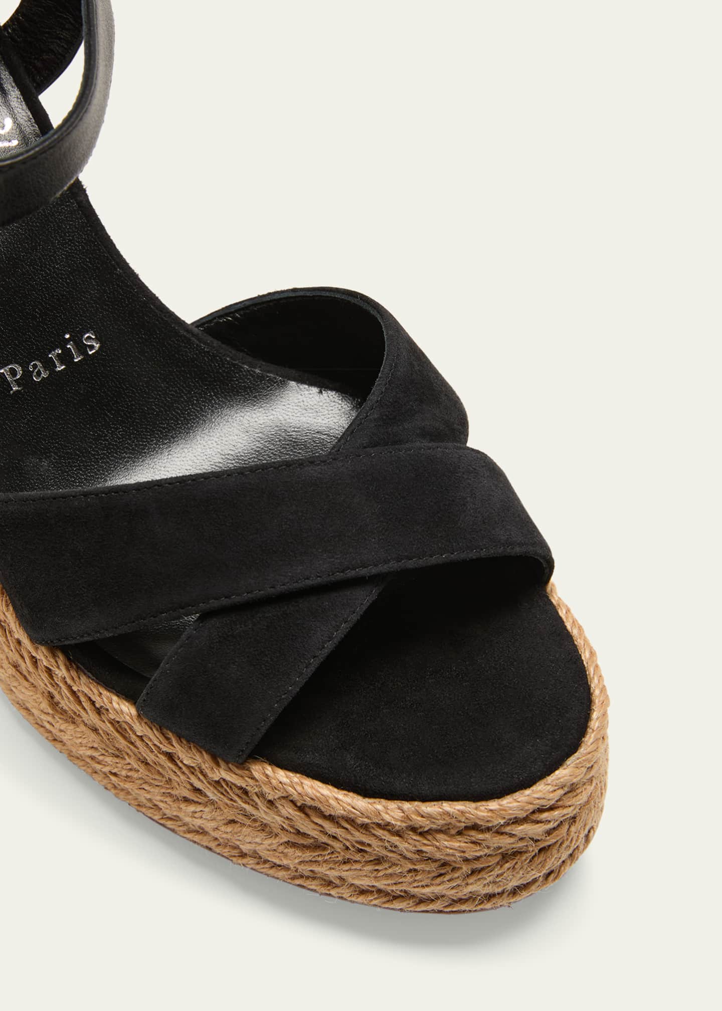 Christian Louboutin Calakala Crisscross Red Sole Espadrille Sandals Image 5 of 5