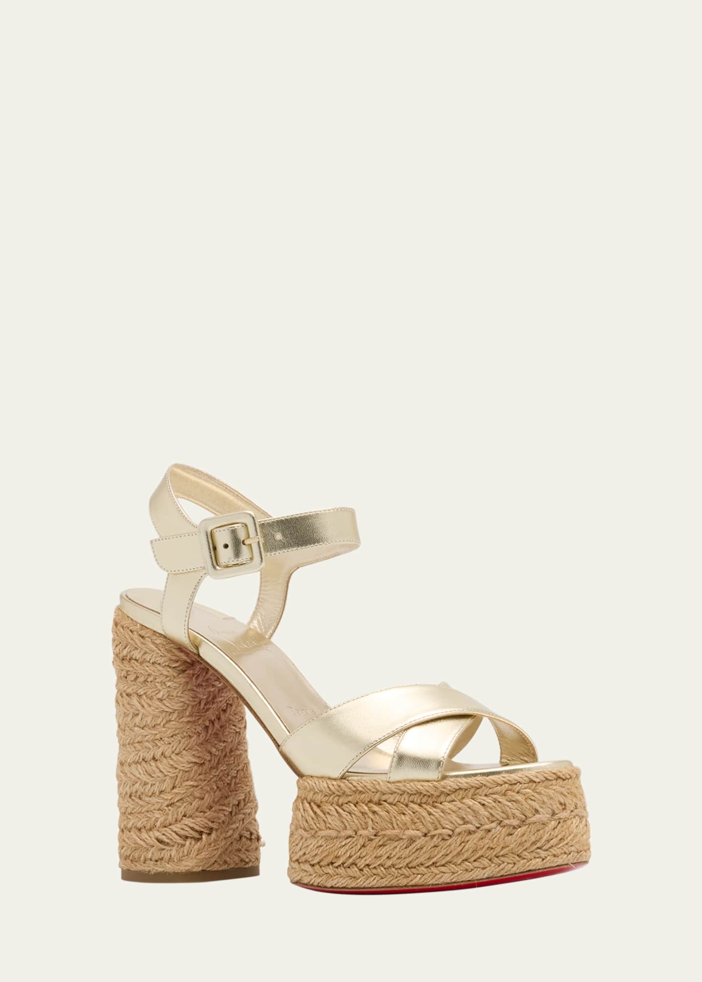 シューズ・サンダルその他 Leather Platform Espadrilles Gucci Leather Platform Espadrilles - Runway Catalog