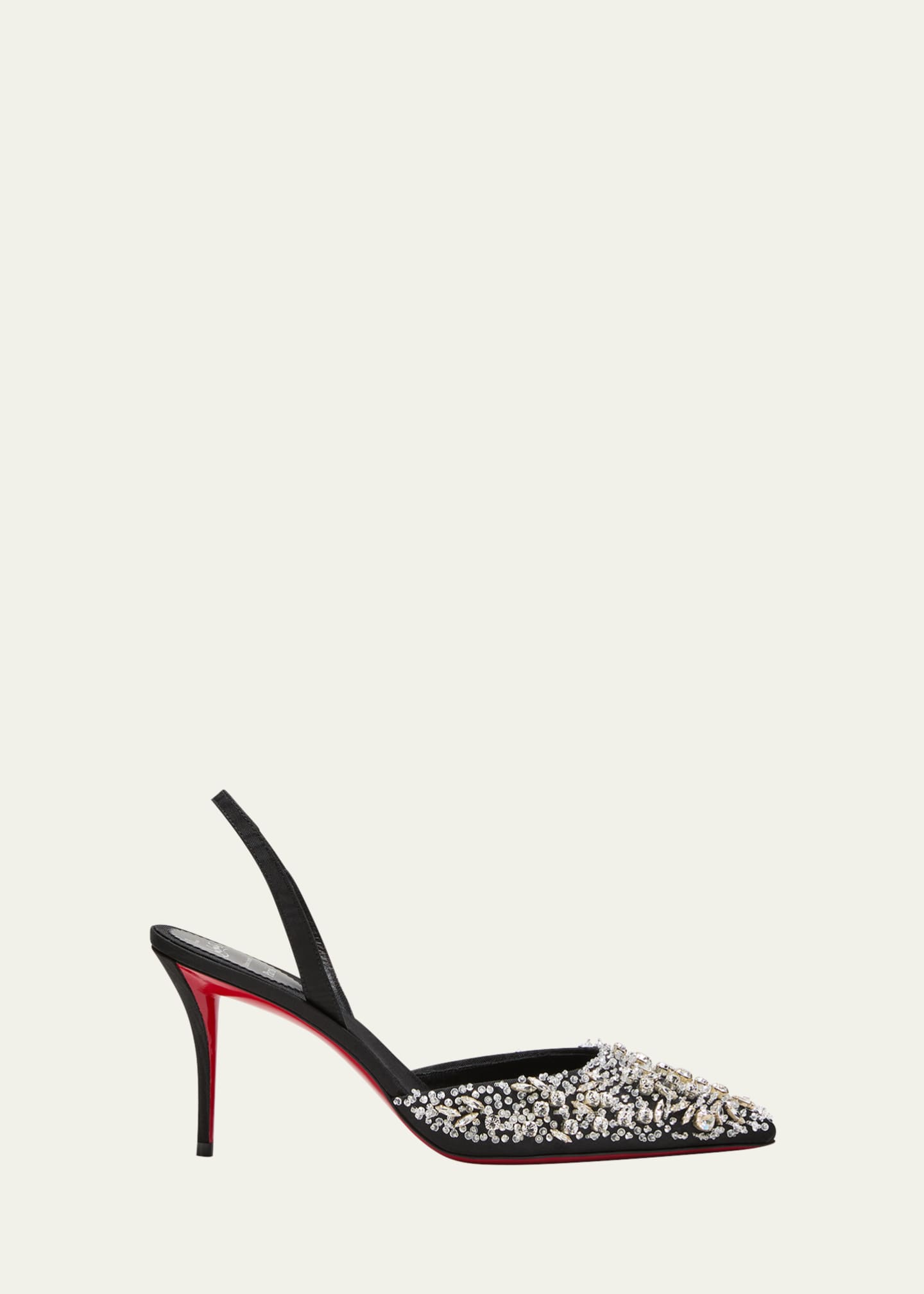 Christian Louboutin Queenissima Embellished Red Sole Slingback