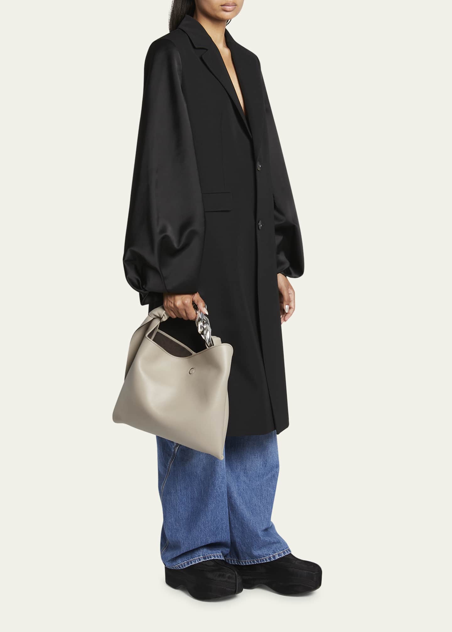 JW Anderson Small Chain Leather Top-Handle Bag - Bergdorf Goodman