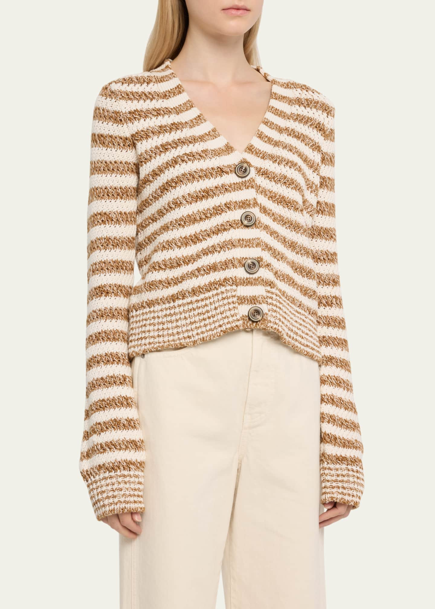 Veronica Beard Artura Stripe Cardigan Bergdorf Goodman 