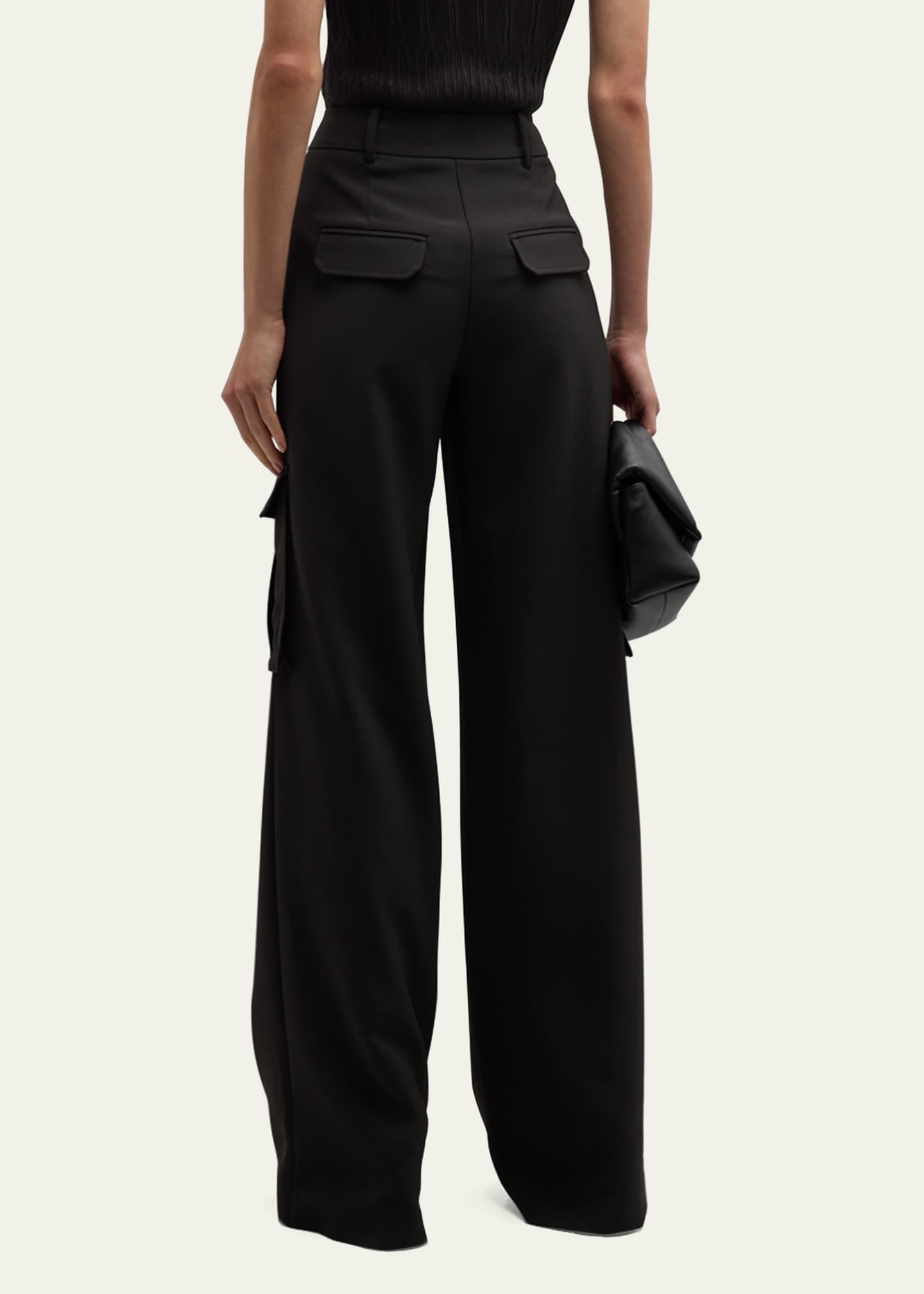 Veronica Beard Saul Crepe Cargo Pants Bergdorf Goodman