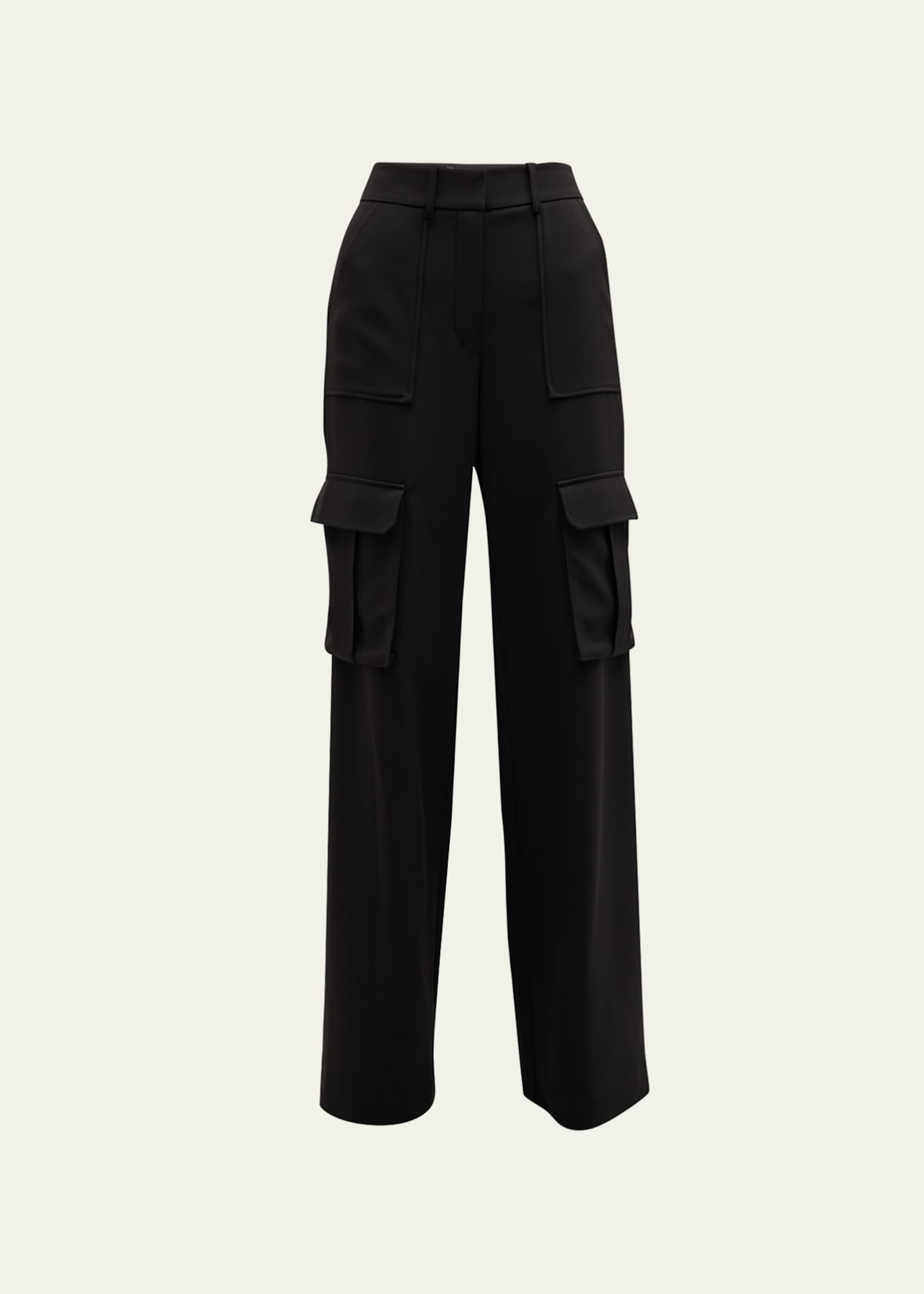 Veronica Beard Saul Crepe Cargo Pants Bergdorf Goodman