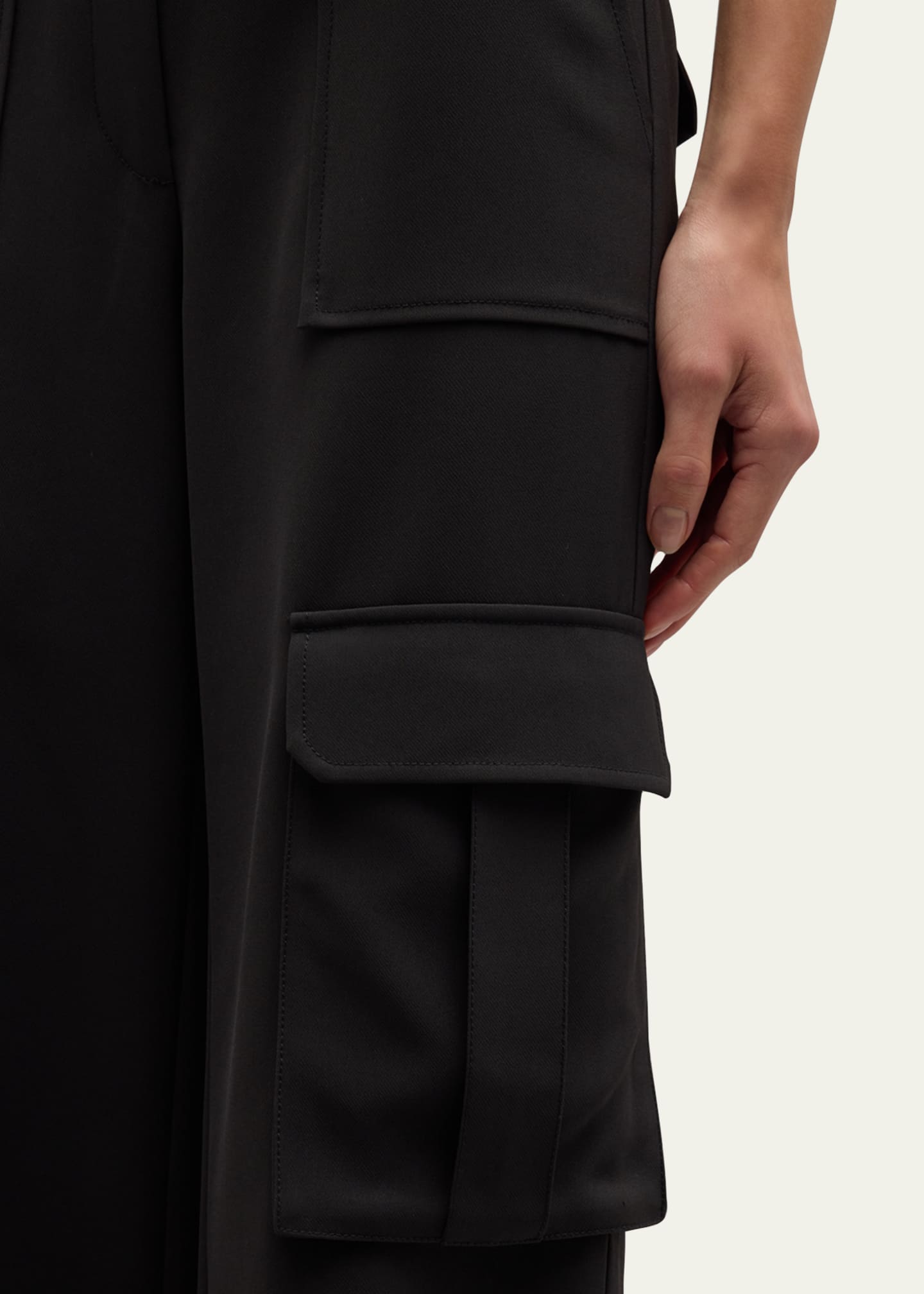Veronica Beard Saul Crepe Cargo Pants Image 5 of 5